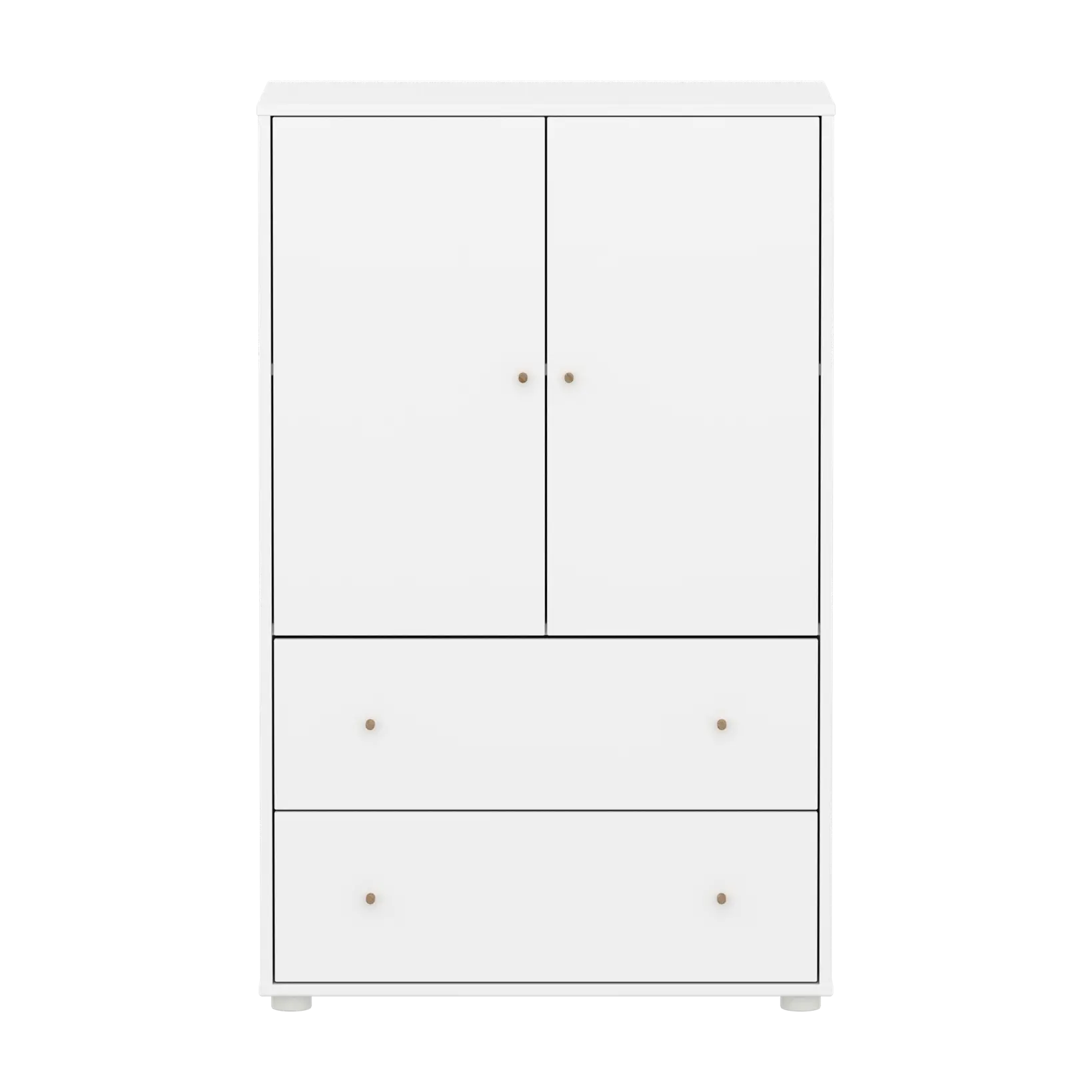 flexa-saga-schrank-2-t-ren-und-2-schubladen-eiche-griffe-wei image 2