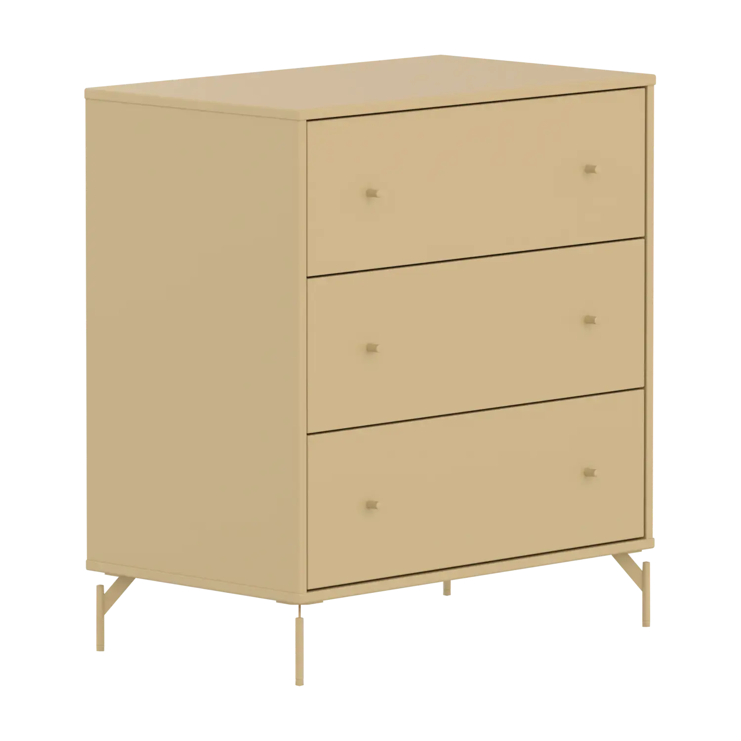 flexa-saga-kommode-mit-3-schubladen-soft-close-oat-metallf-e image 3