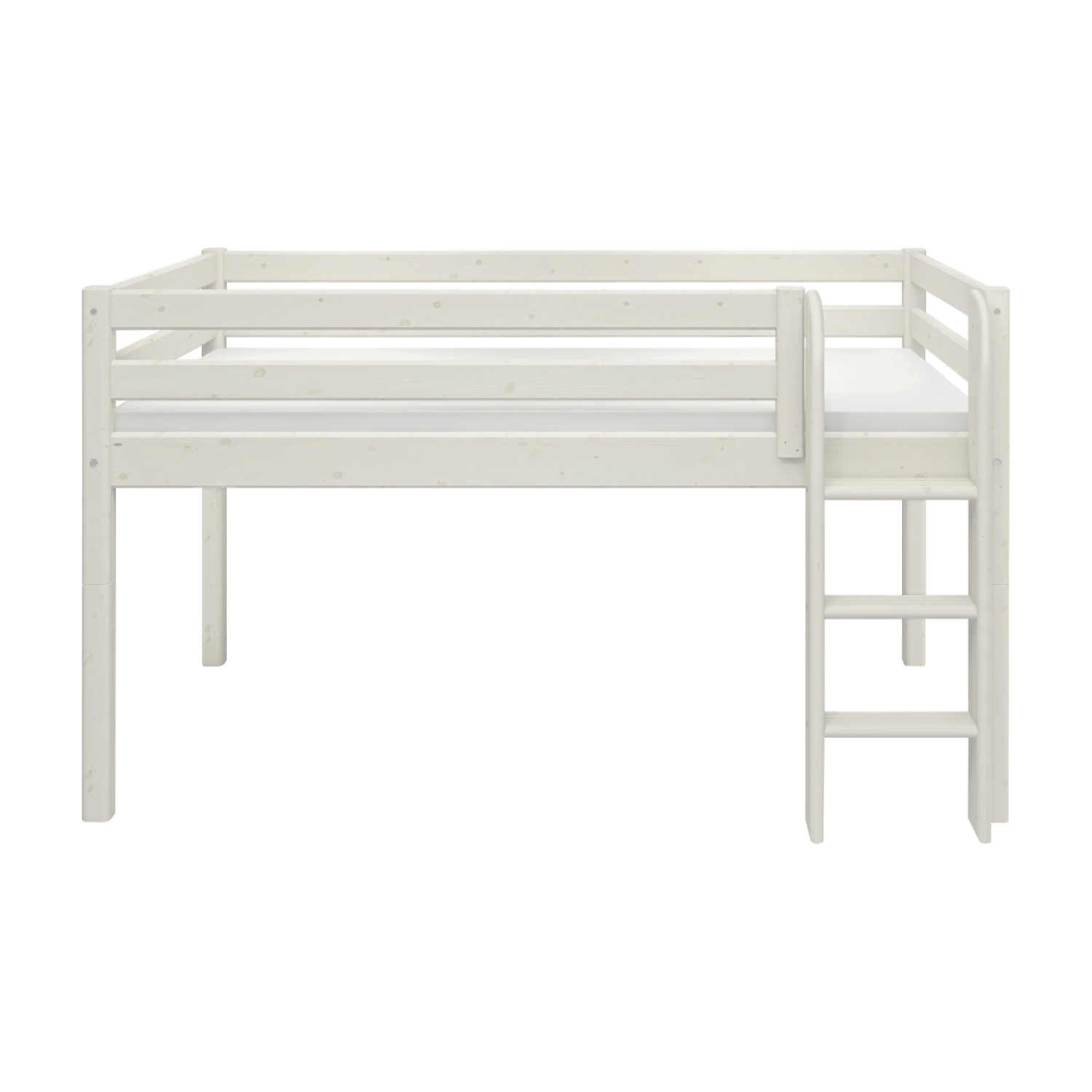 flexa-classic-mittelhohes-bett-120-cm-mit-leiter-90x200-cm-wei image 6