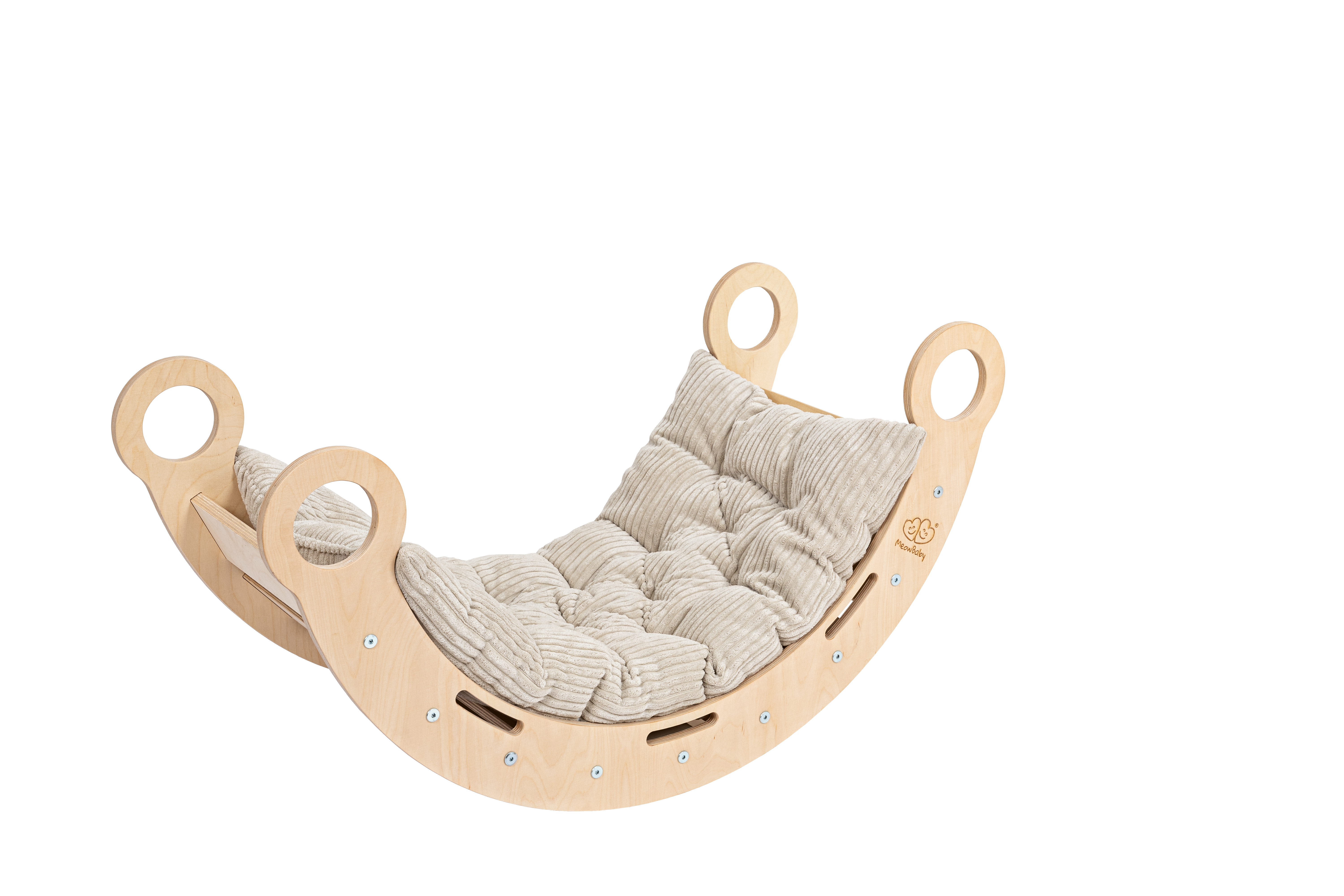 meowbaby-kletterset-dream-rocker-balancewippe-mit-2-rutschen image 4