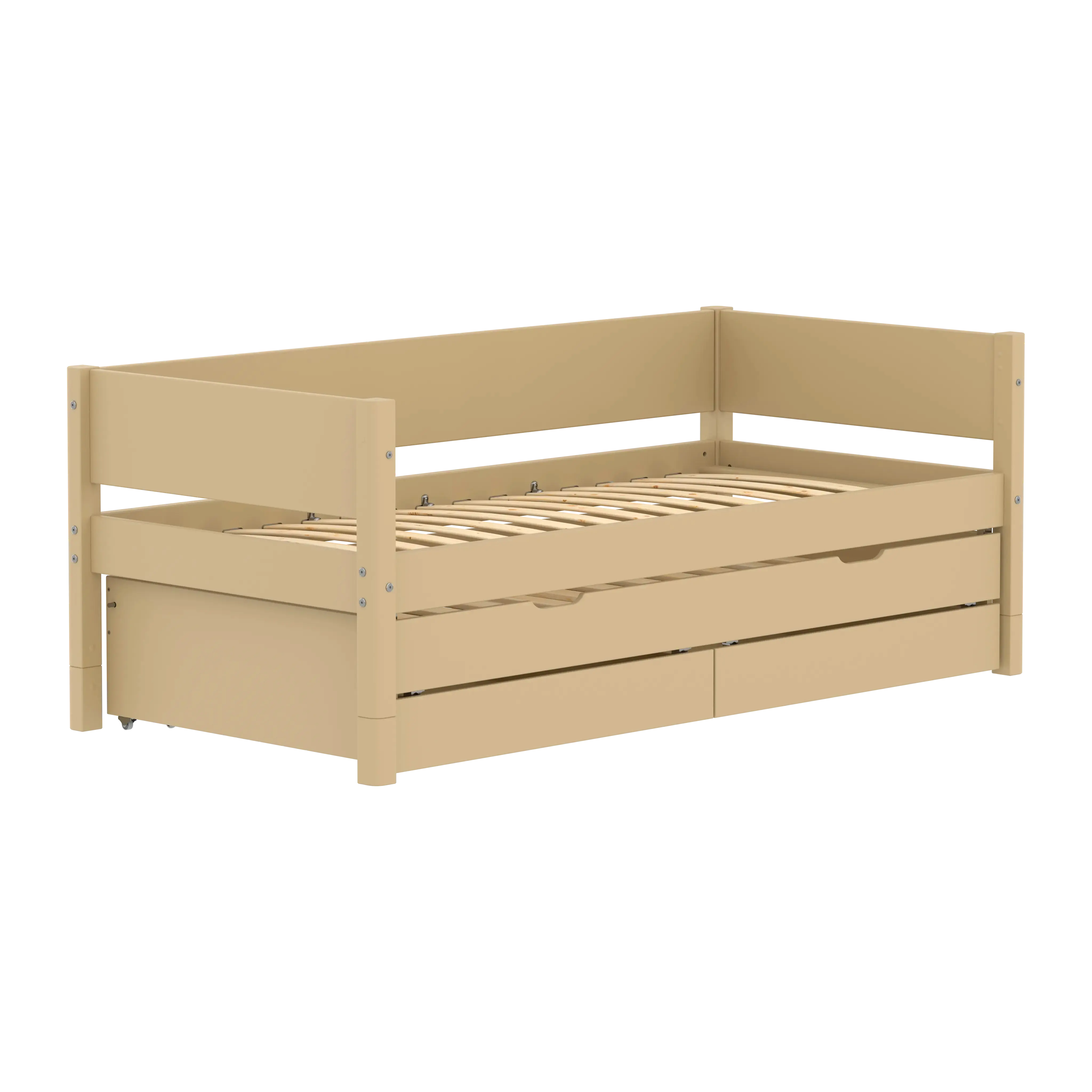 flexa-white-einzelbett-daybed-90x200-cm-mit-ausziehbett-90x190-cm-und-schubladen image 3