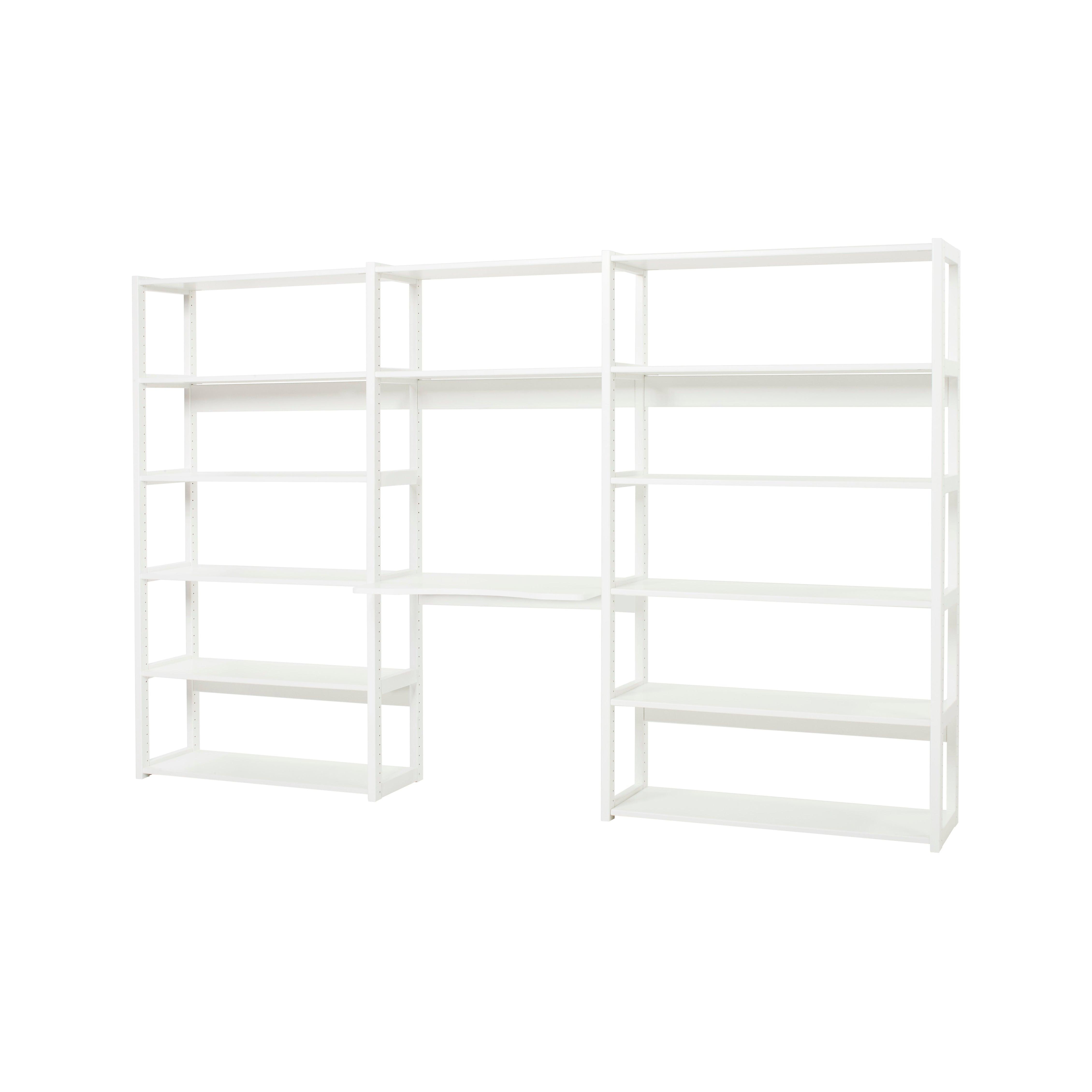 hoppekids-storey-regal-3-sektionen-14-b-den-mit-schreibtischplatte-80-cm-wei image 1