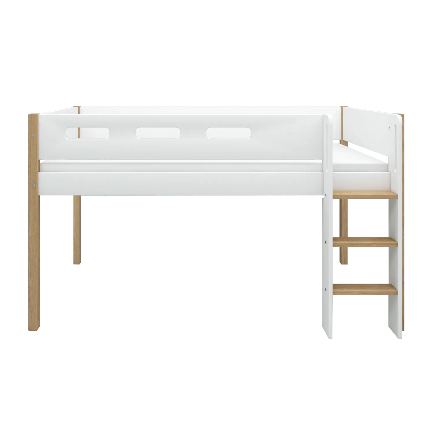 flexa-nor-spielbett-120-cm-mit-leiter-und-absturzsicherung-90x200-cm-wei-eiche image 7
