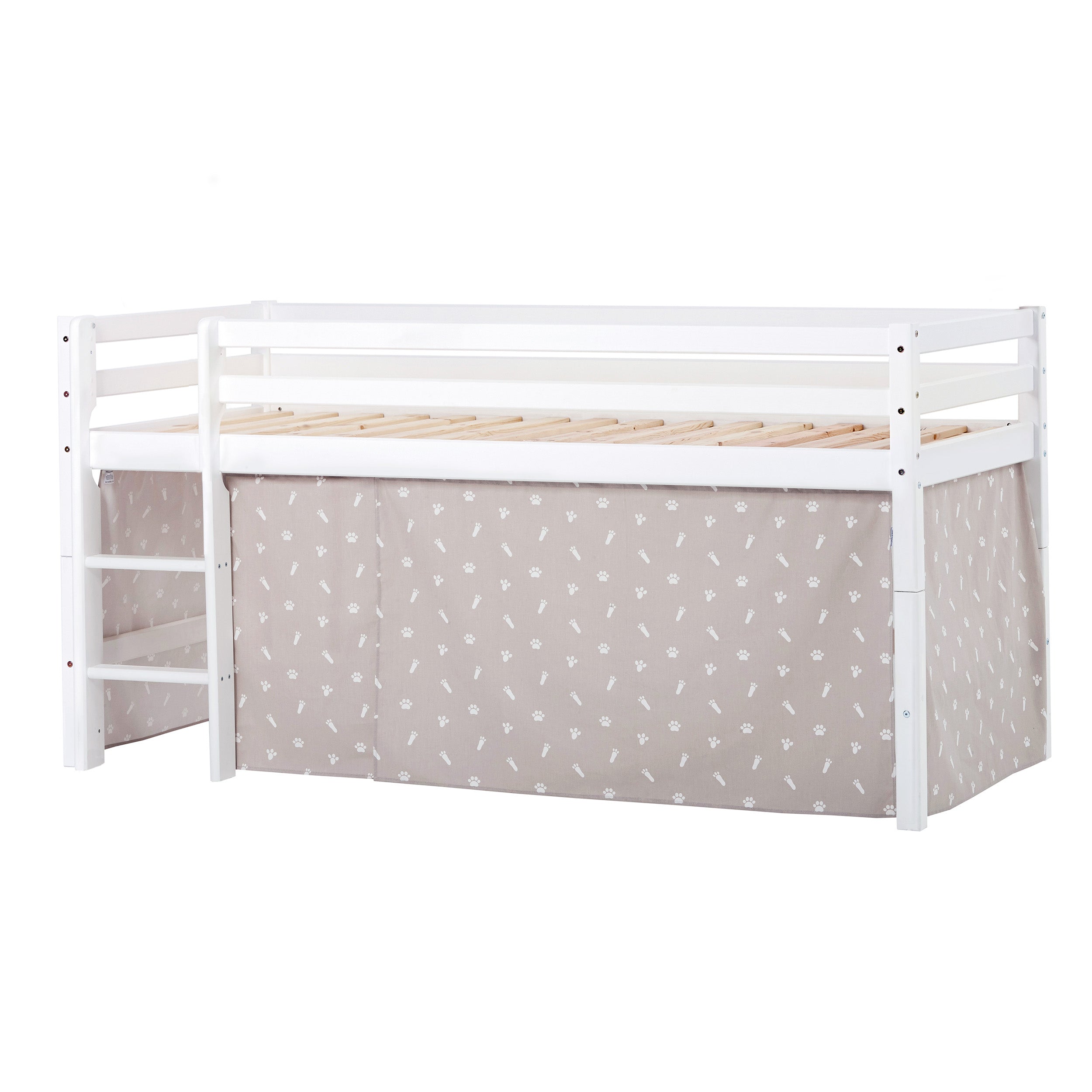 hoppekids-eco-dream-halbhochbett-mit-pets-silver-cloud-bettvorhang image 4