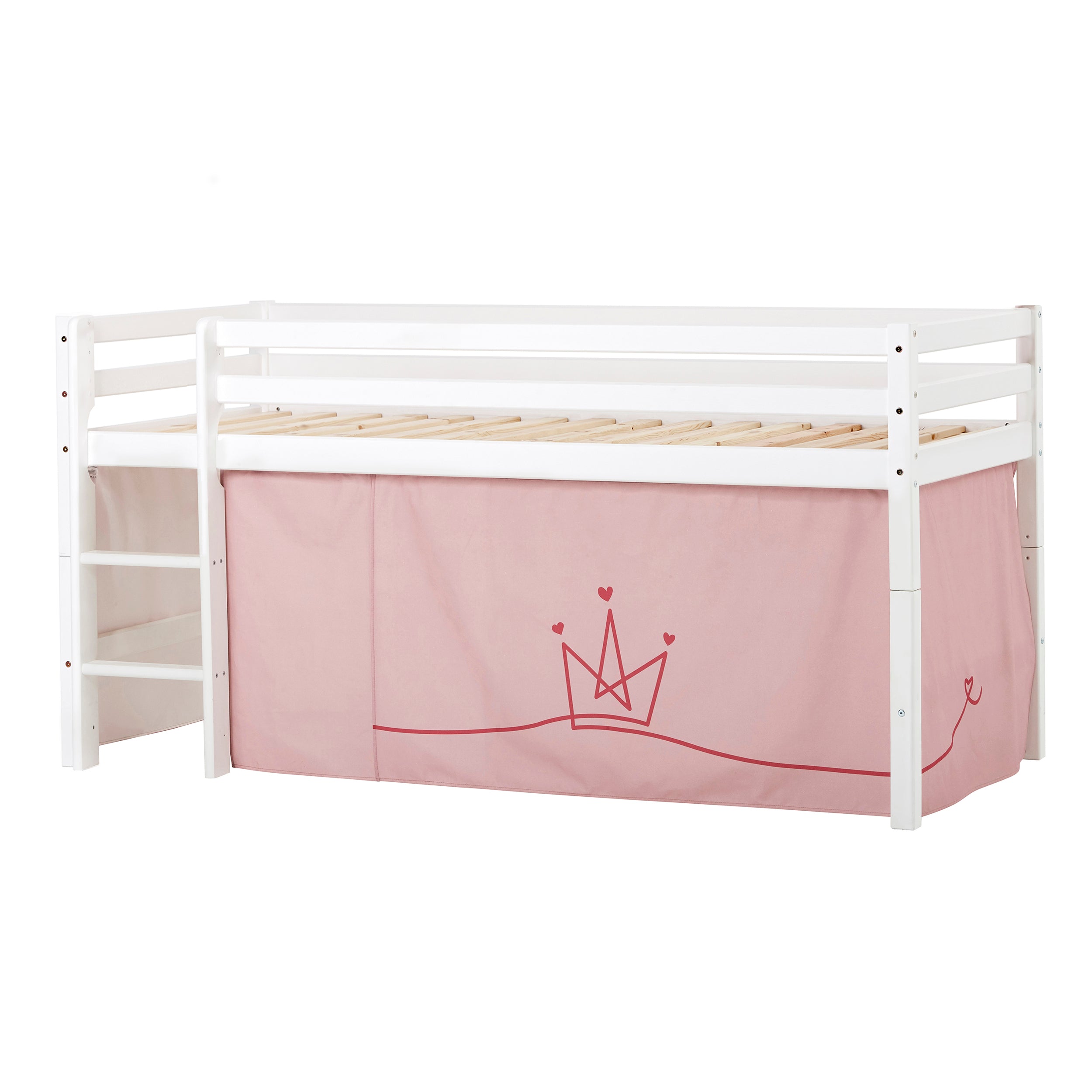 hoppekids-eco-dream-halbhochbett-mit-prinzessinnen-bettvorhang image 4