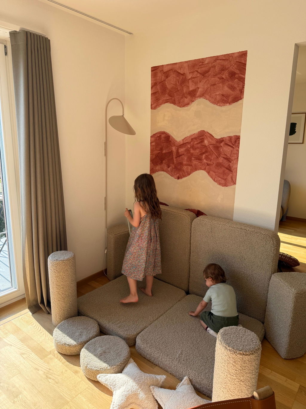 Tolles Spielsofa, etwas fusselig