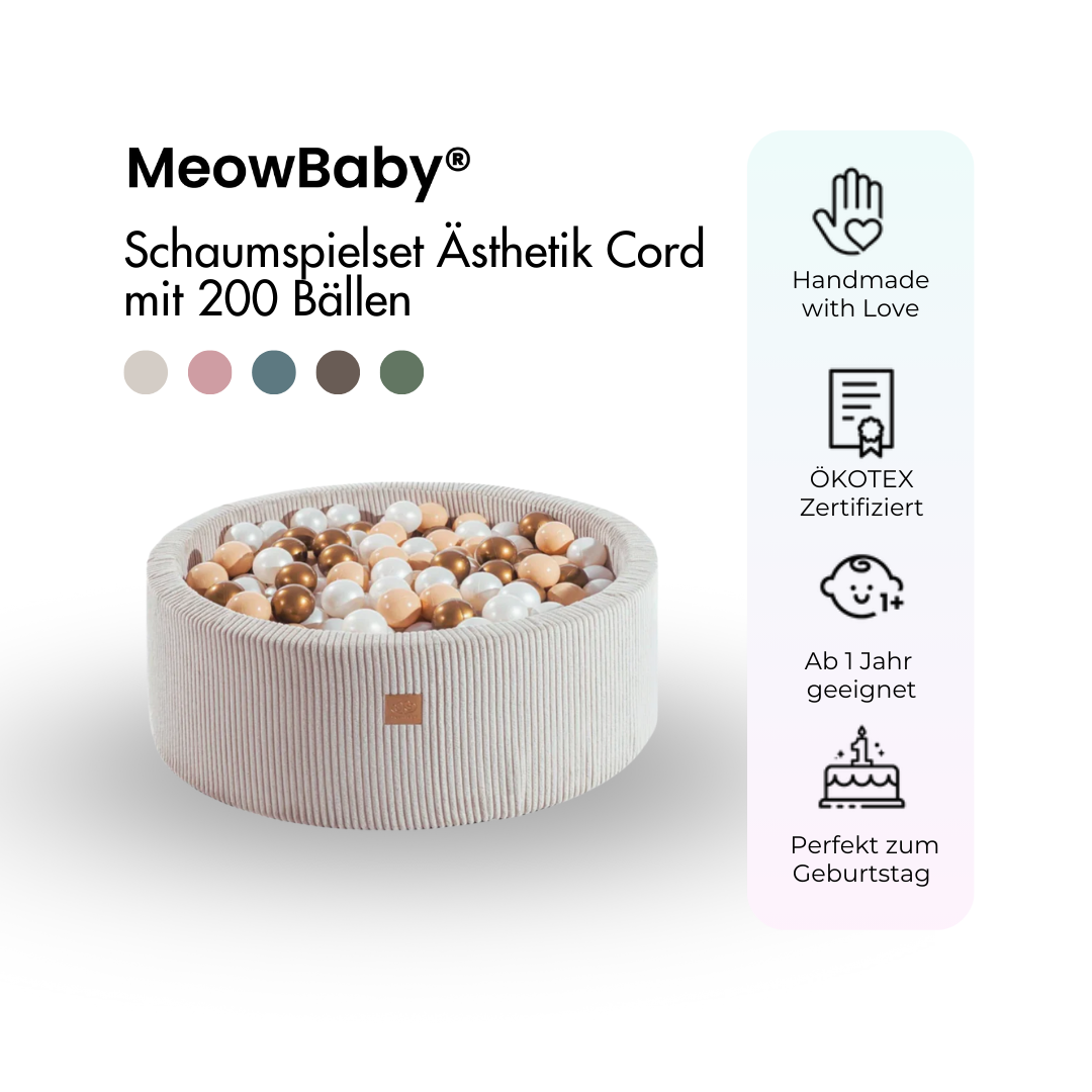 meowbaby-b-llebad-cord-90x30-cm-mit-200-b-llen image 2