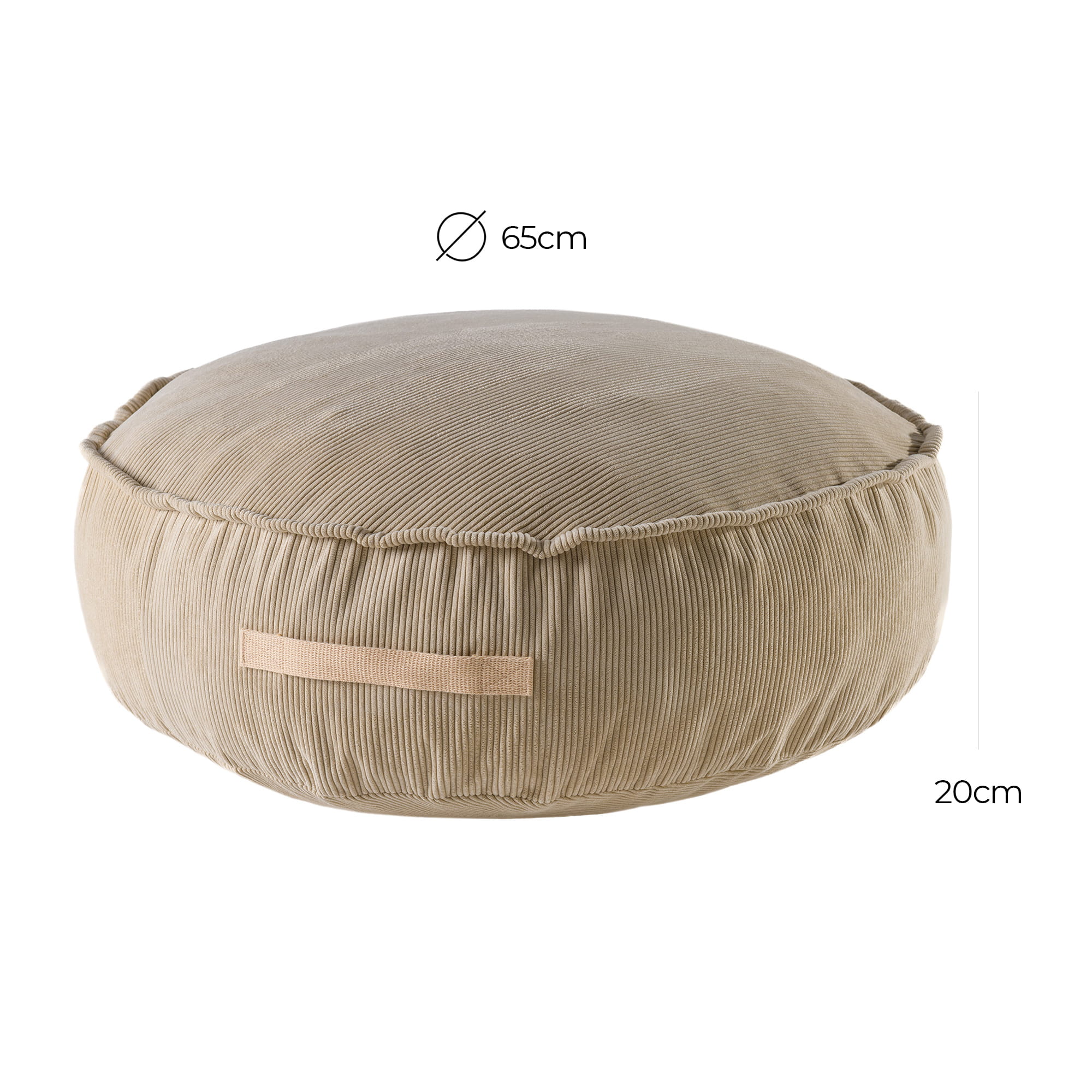 meowbaby-sitzpouf-rund-premium-cord-slim-cord-edition-60x60-cm image 2