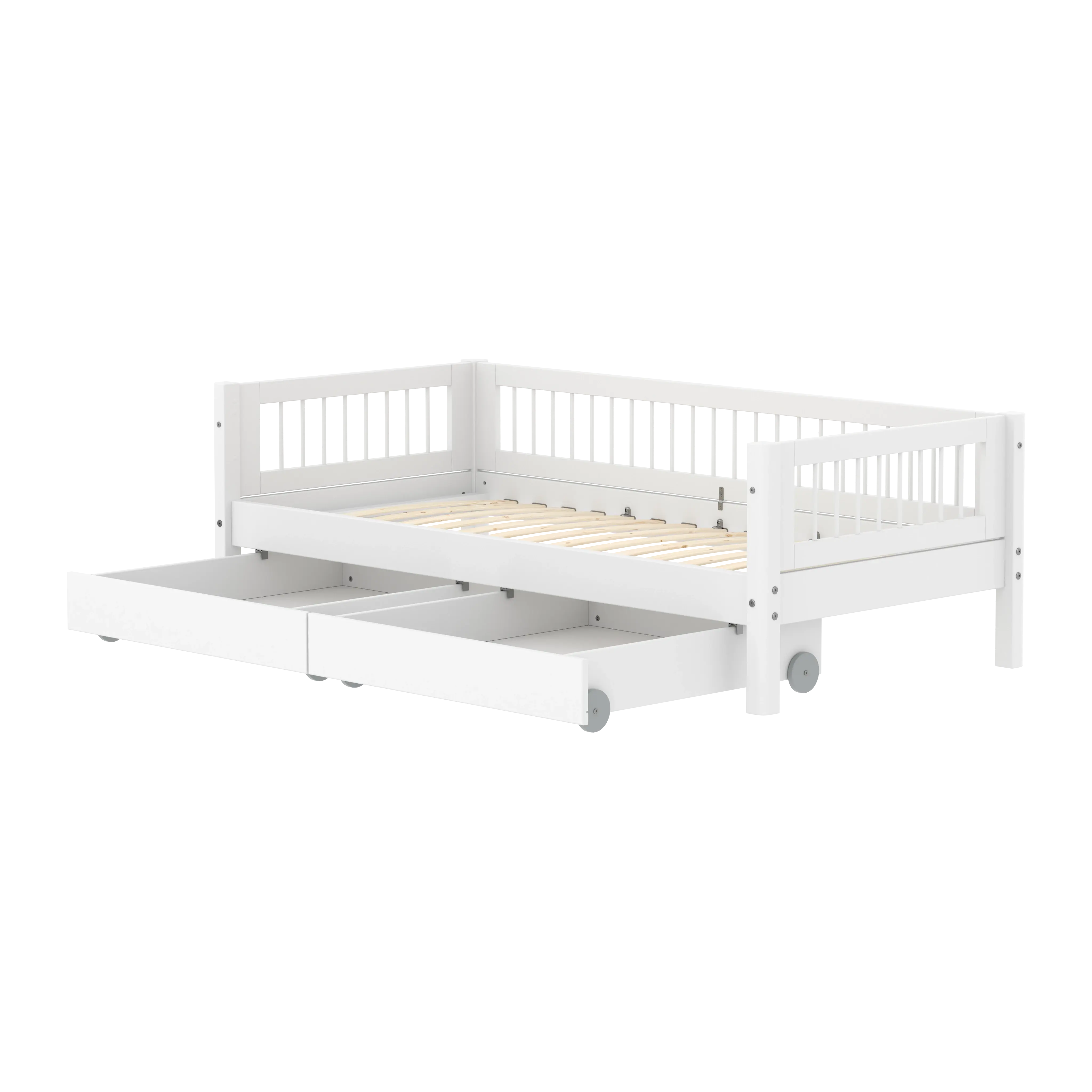 flexa-white-einzelbett-daybed-mit-crossbars-und-stauraum-option-90x200-cm-weiss image 4