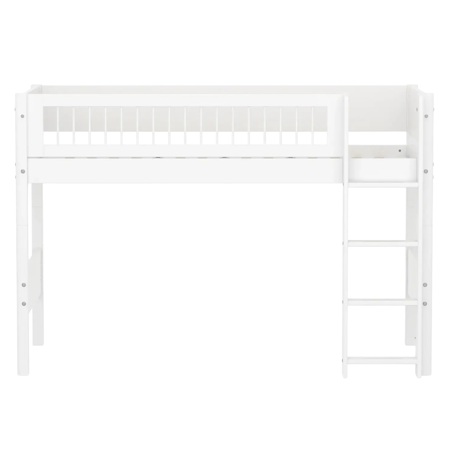 flexa-white-hochbett-143-cm-mit-leiter-und-absturzsicherung-90x200-cm-wei-bestse image 2