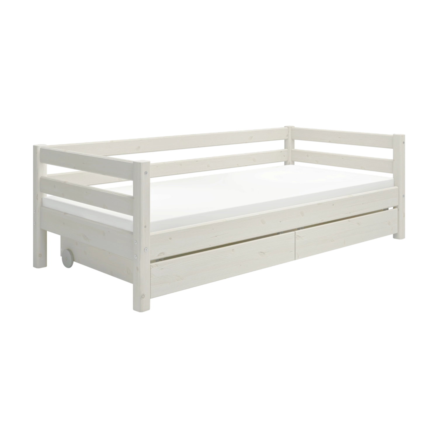 flexa-classic-einzelbett-tagesbett-90x200-cm-wei-mit-schubladen image 4