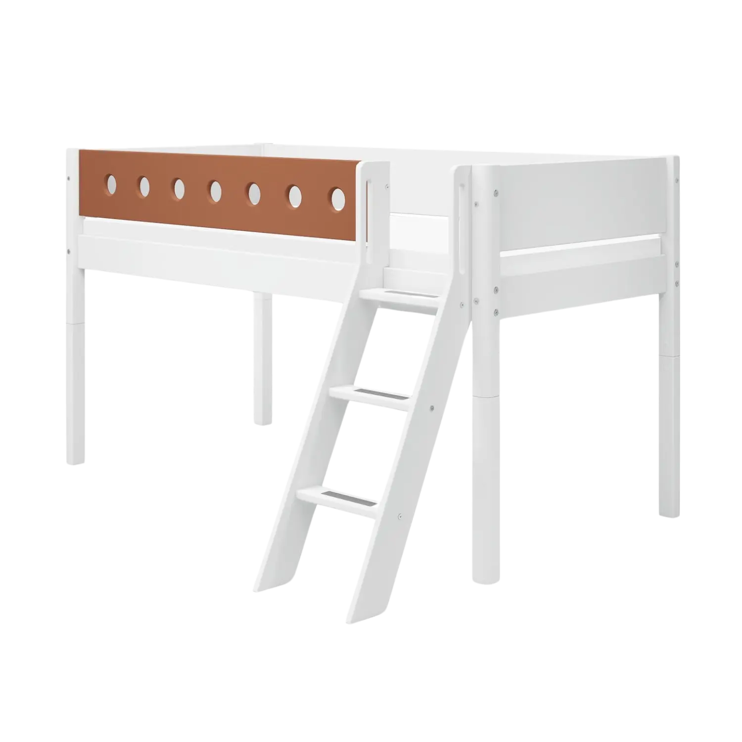 flexa-white-halbhohes-hochbett-120-cm-90x200-cm-wei-mit-schr-gleiter-bunt image 1