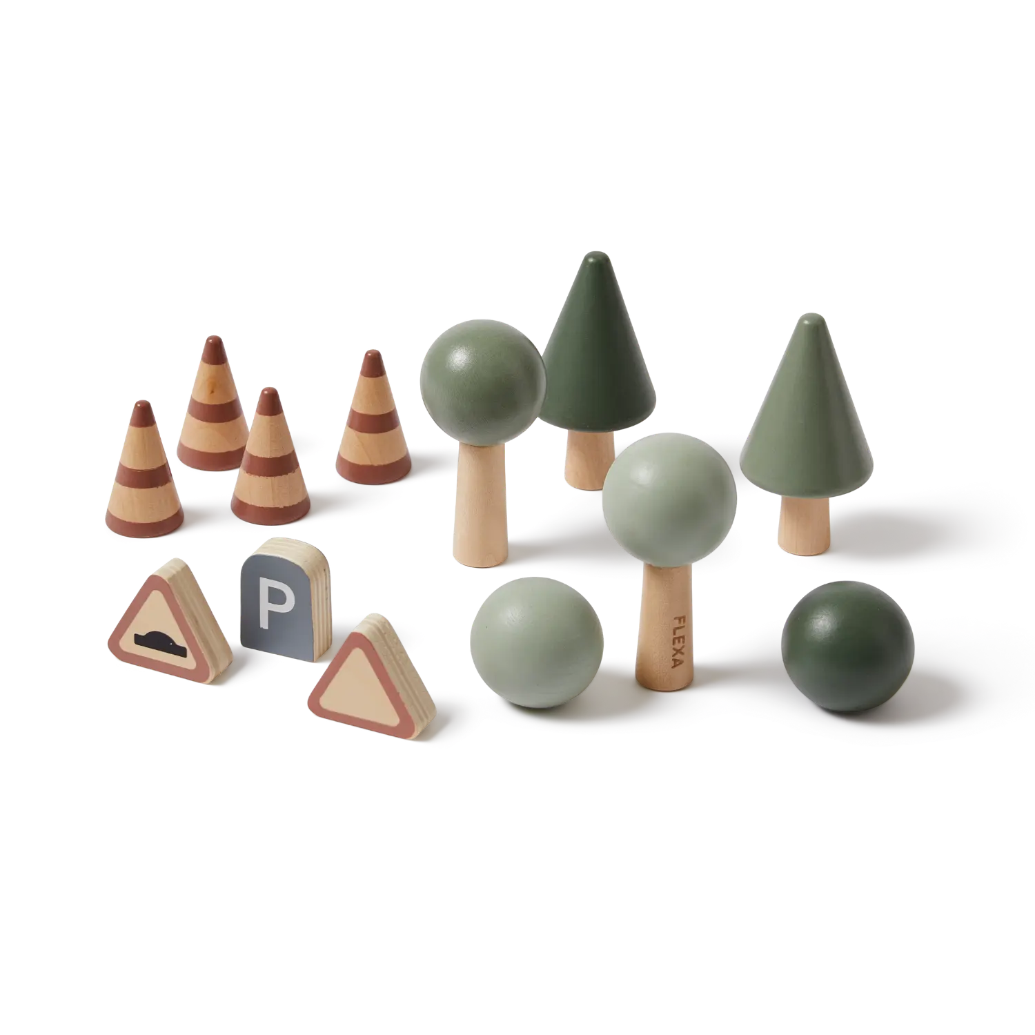flexa-autorennbahn-zubeh-r-b-ume-schilder-kegel image 1