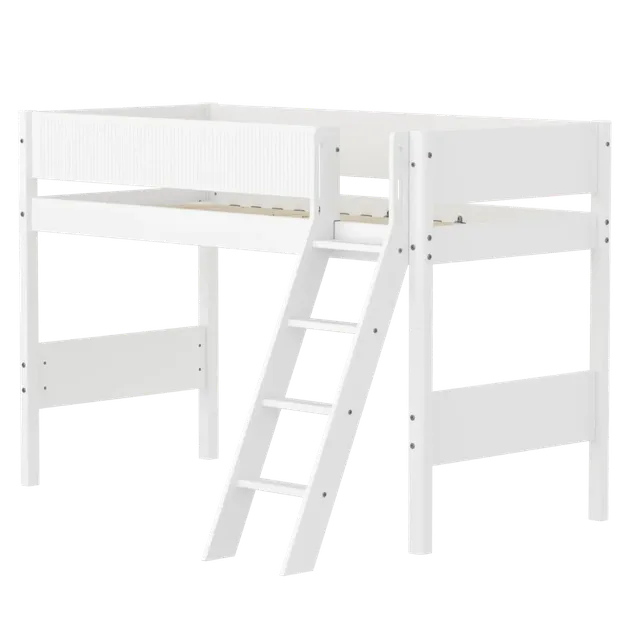 flexa-white-hochbett-143-cm-mit-schr-gleiter-und-absturzsicherung-90x200-cm-wei-2 image 1
