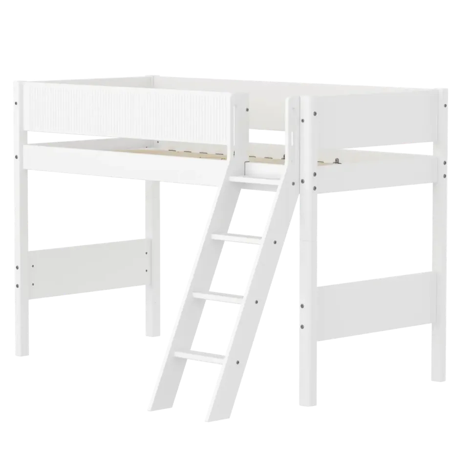 flexa-white-hochbett-143-cm-mit-schr-gleiter-und-absturzsicherung-90x200-cm-wei-2 image 1