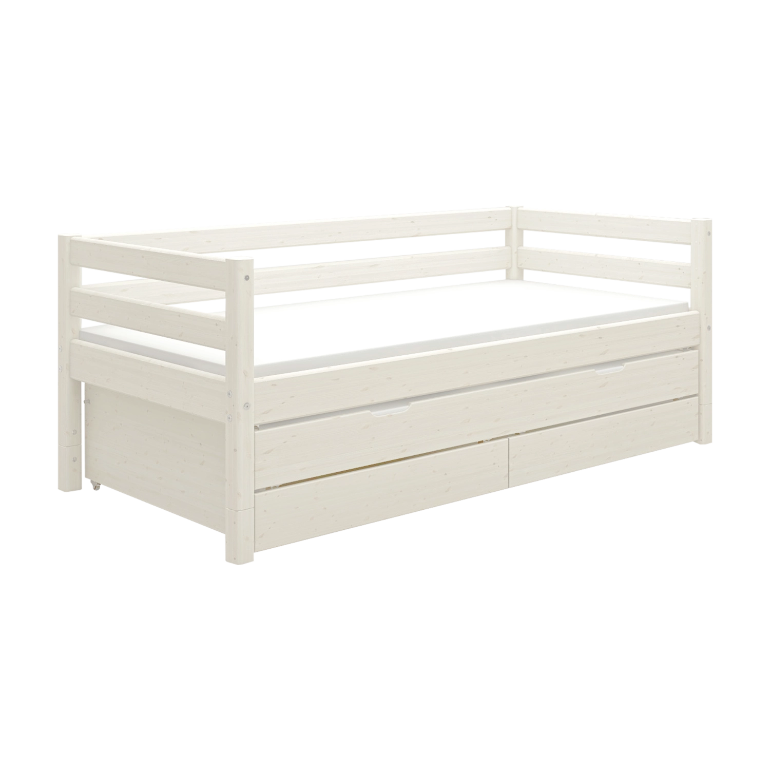 flexa-classic-tagesbett-90x200-cm-mit-ausziehbett-90x190-cm-und-schubladen-wei image 6