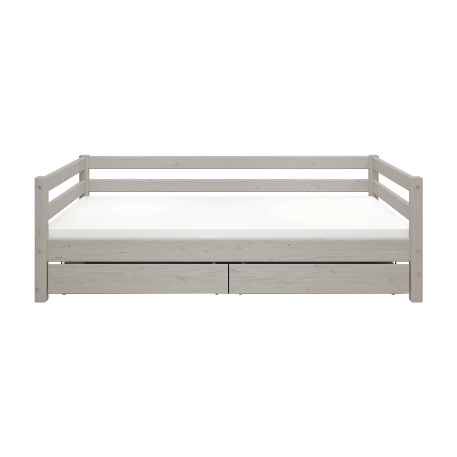 flexa-classic-tagesbett-einzelbett-90x200-cm-mit-schubladen-grau image 2