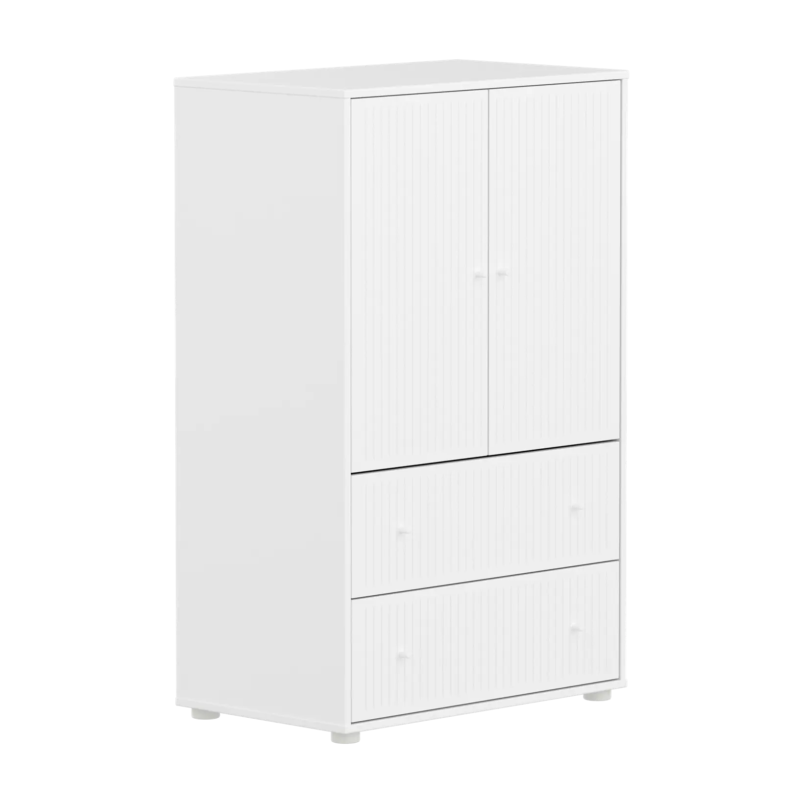 flexa-saga-schrank-2-t-ren-2-schubladen-mit-rillen-wei image 3
