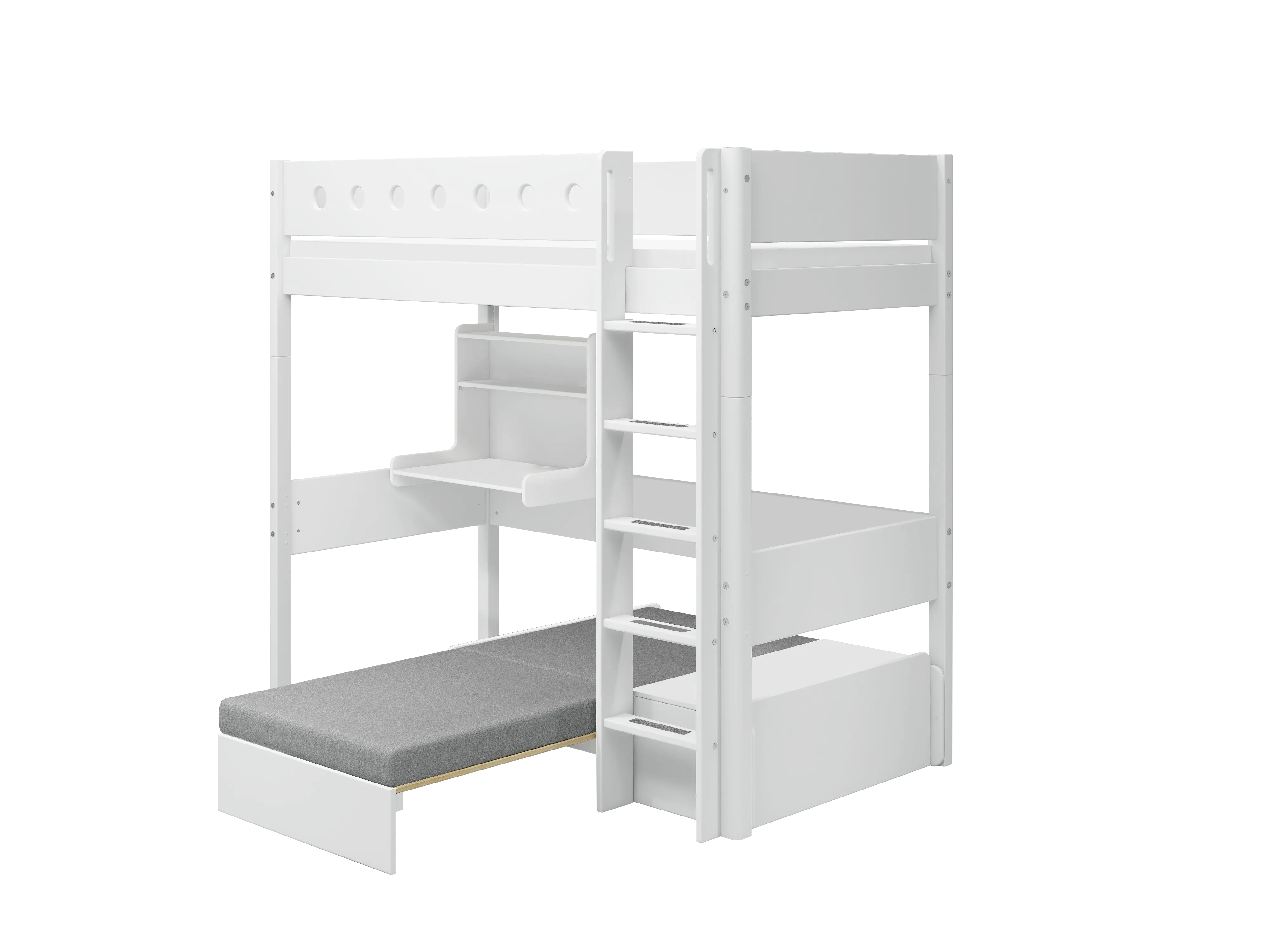 flexa-white-casa-hochbett-184-cm-mit-schreibtisch-sofa-leiter-90x200-cm-wei image 3