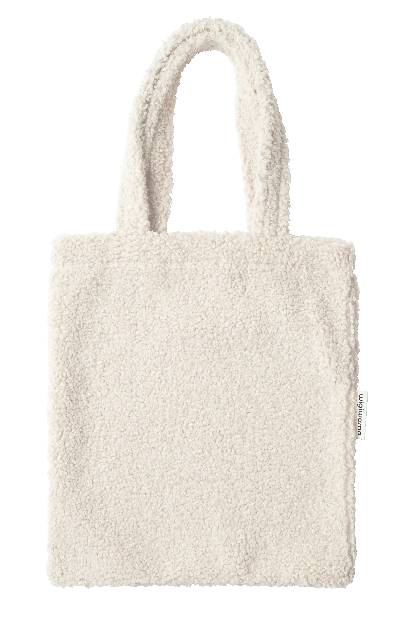 wigiwama-cream-white-tragetasche-classic-tote-bag-aus-teddy-stoff image 1