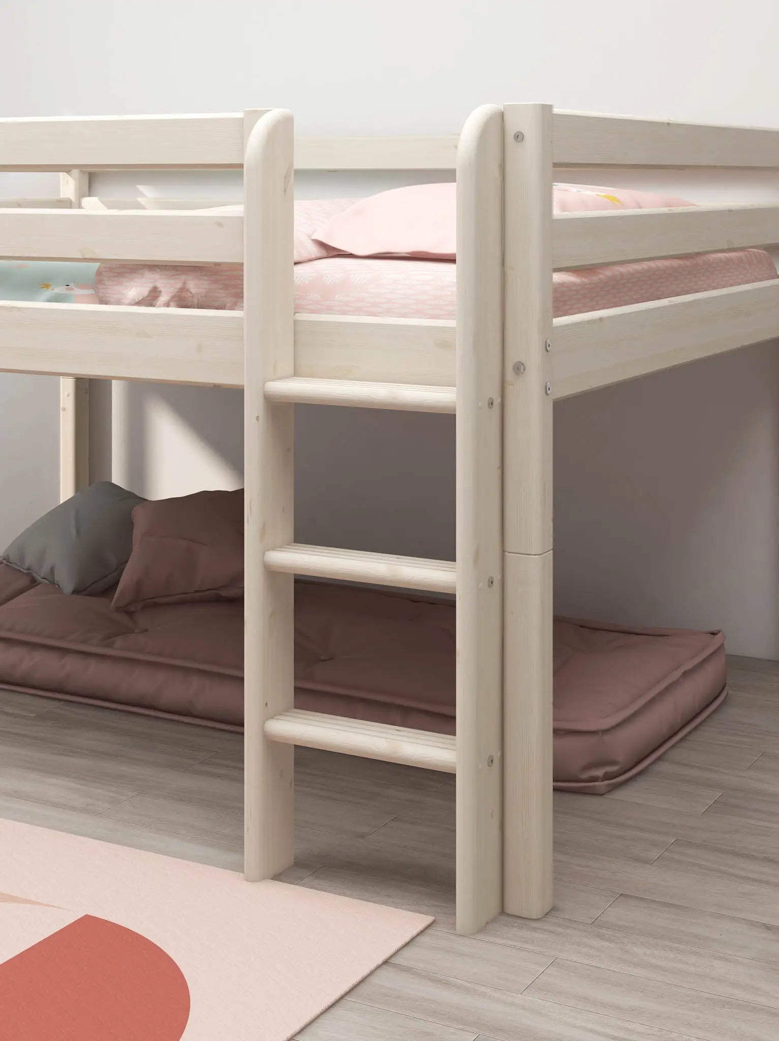 flexa-classic-hochbett-120-cm-140x200-cm-wei-mit-leiter image 4