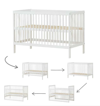 hoppekids-ida-marie-set-babybett-60x120-wickeltisch image 3