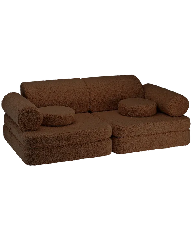 wigiwama-warm-hazel-sofa-modulares-kindersofa-settee-dunkelbraun-teddy image 1