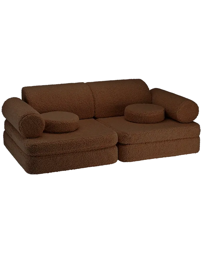 wigiwama-warm-hazel-sofa-modulares-kindersofa-settee-dunkelbraun-teddy image 1
