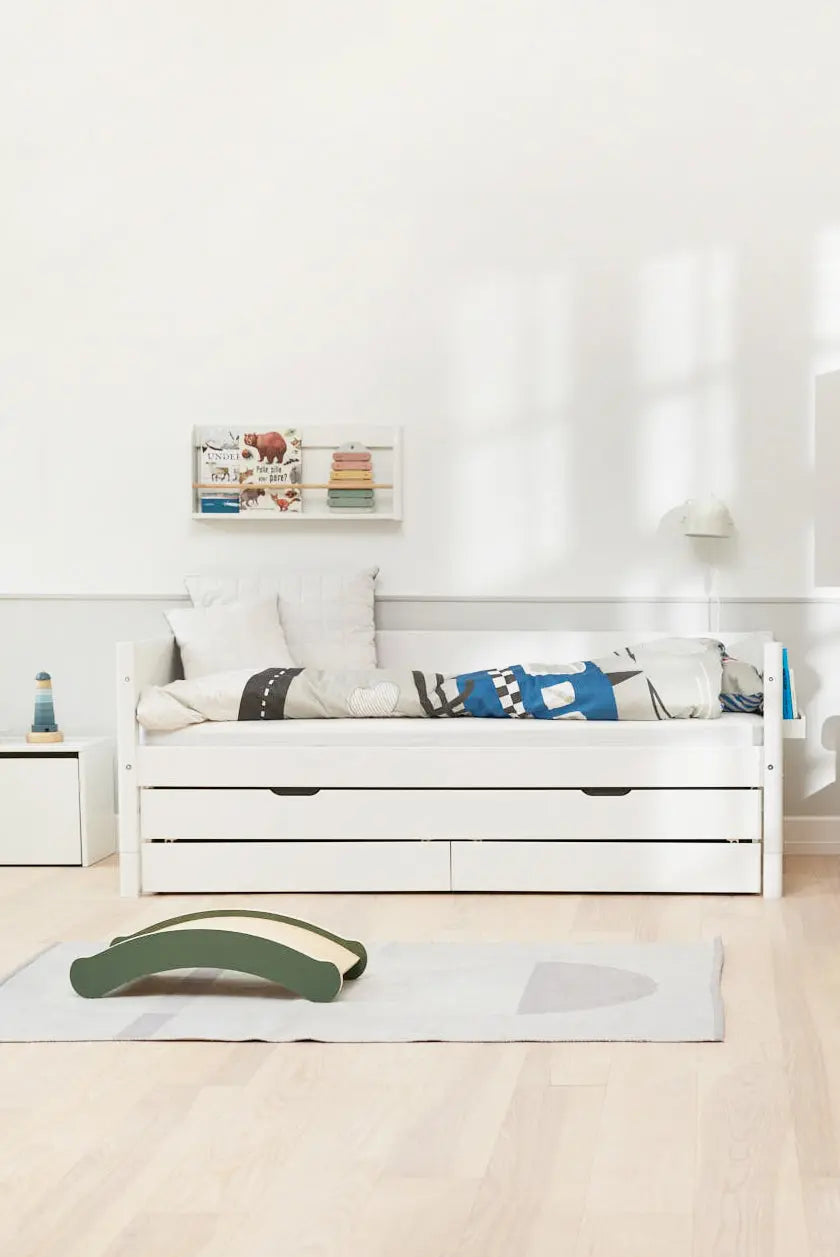 flexa-white-einzelbett-90x200-cm-mit-ausziehbett-90x190-cm-und-schubladen-wei image 7