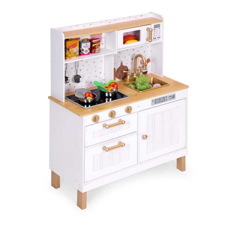 meowbaby-montessori-holzspielk-che-mit-sound-und-led-wei-gold image 5