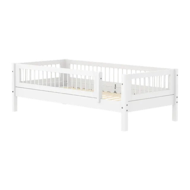 flexa-white-einzelbett-mit-crossbars-und-absturzsicherung-90x200-cm-wei image 1