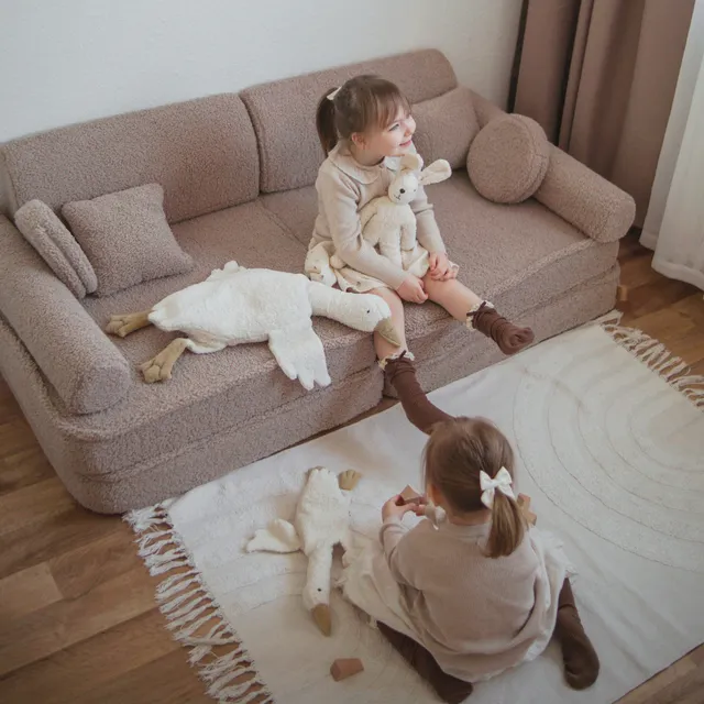 meowbaby-spielsofa-bearly-soft-teddy-edition-160x76x52-cm image 1