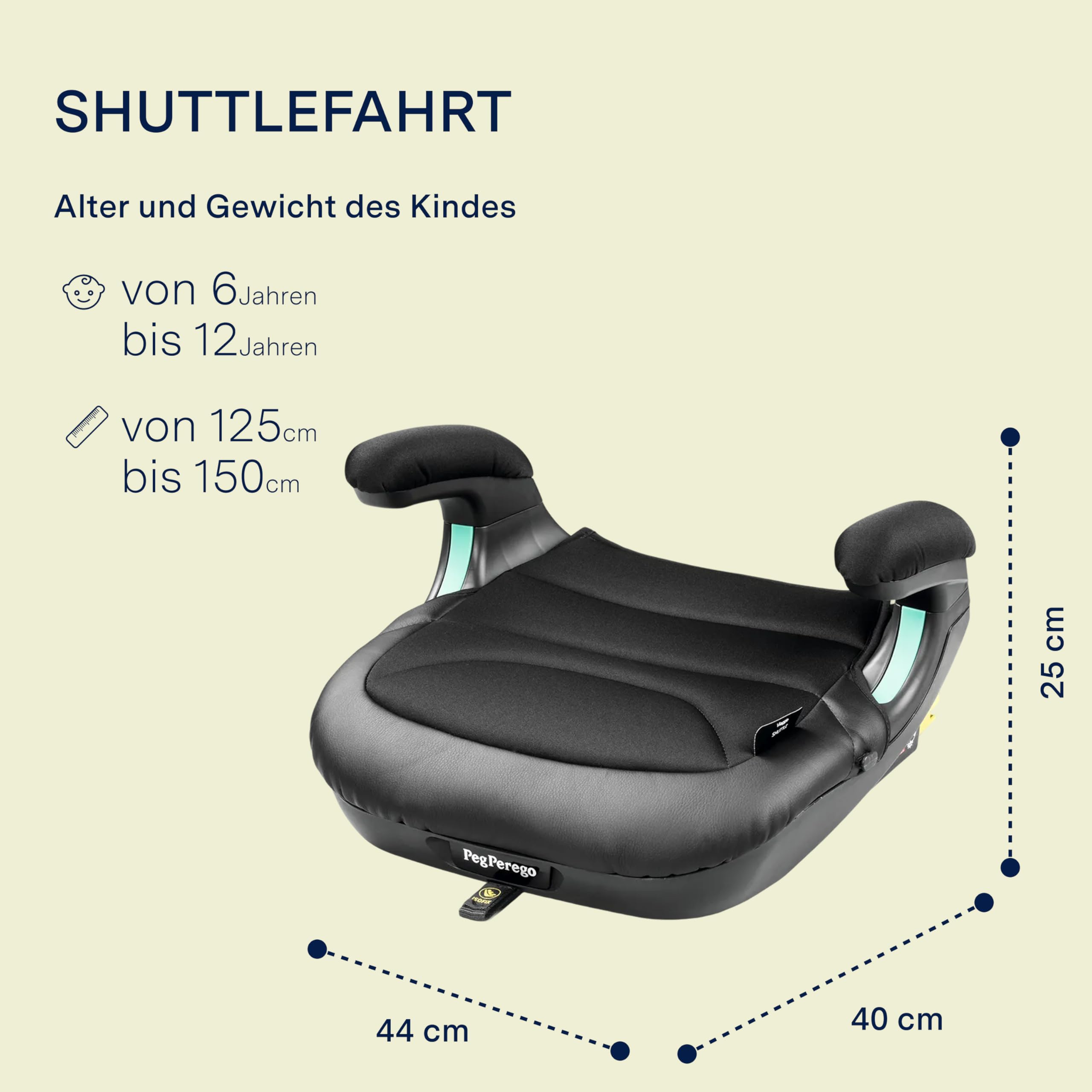 peg-perego-viaggio-shuttle-sitzerh-hung-isofix-125-150-cm-licorice image 2