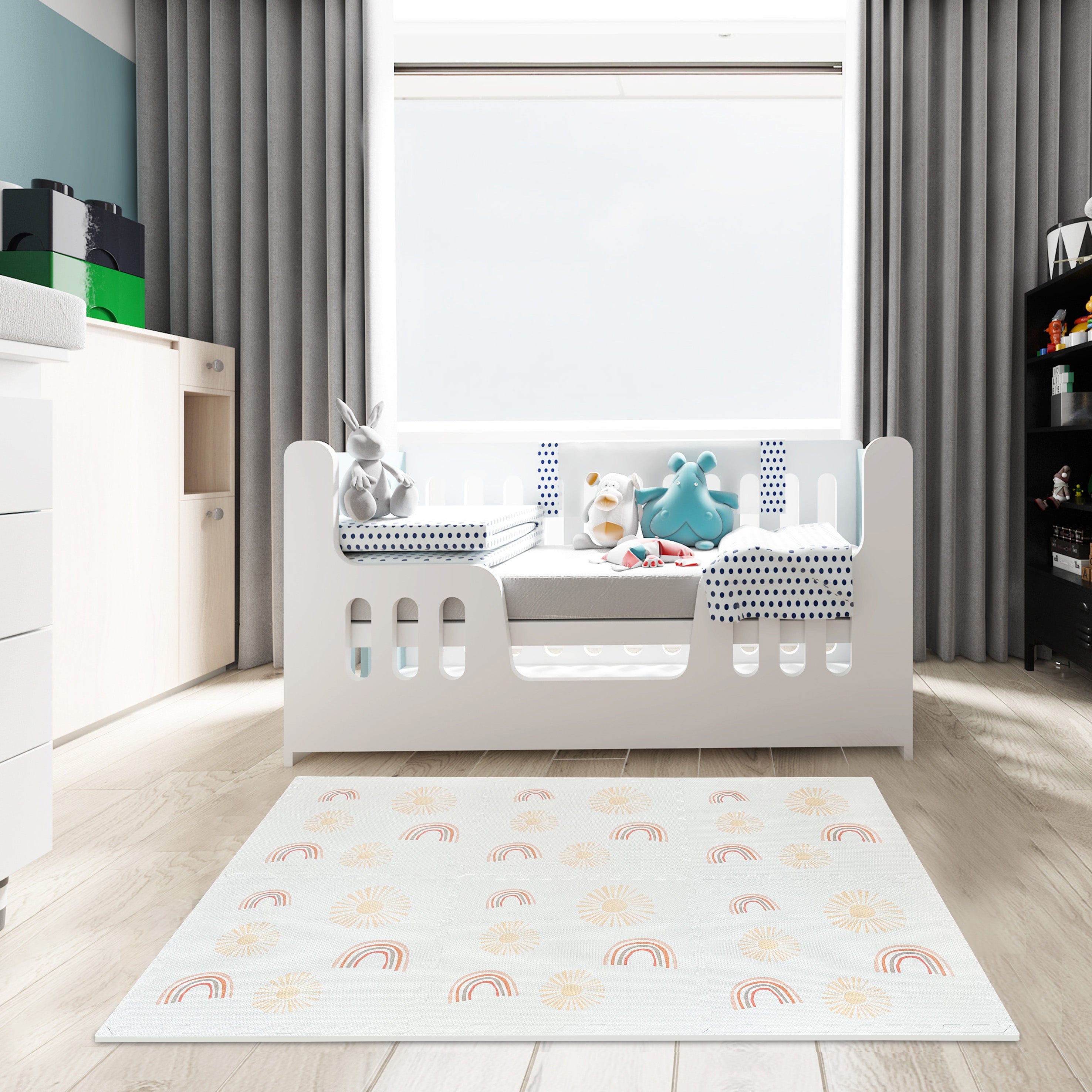 meowbaby-puzzlematte-120x180-cm-6-elemente-regenbogen-creme image 4