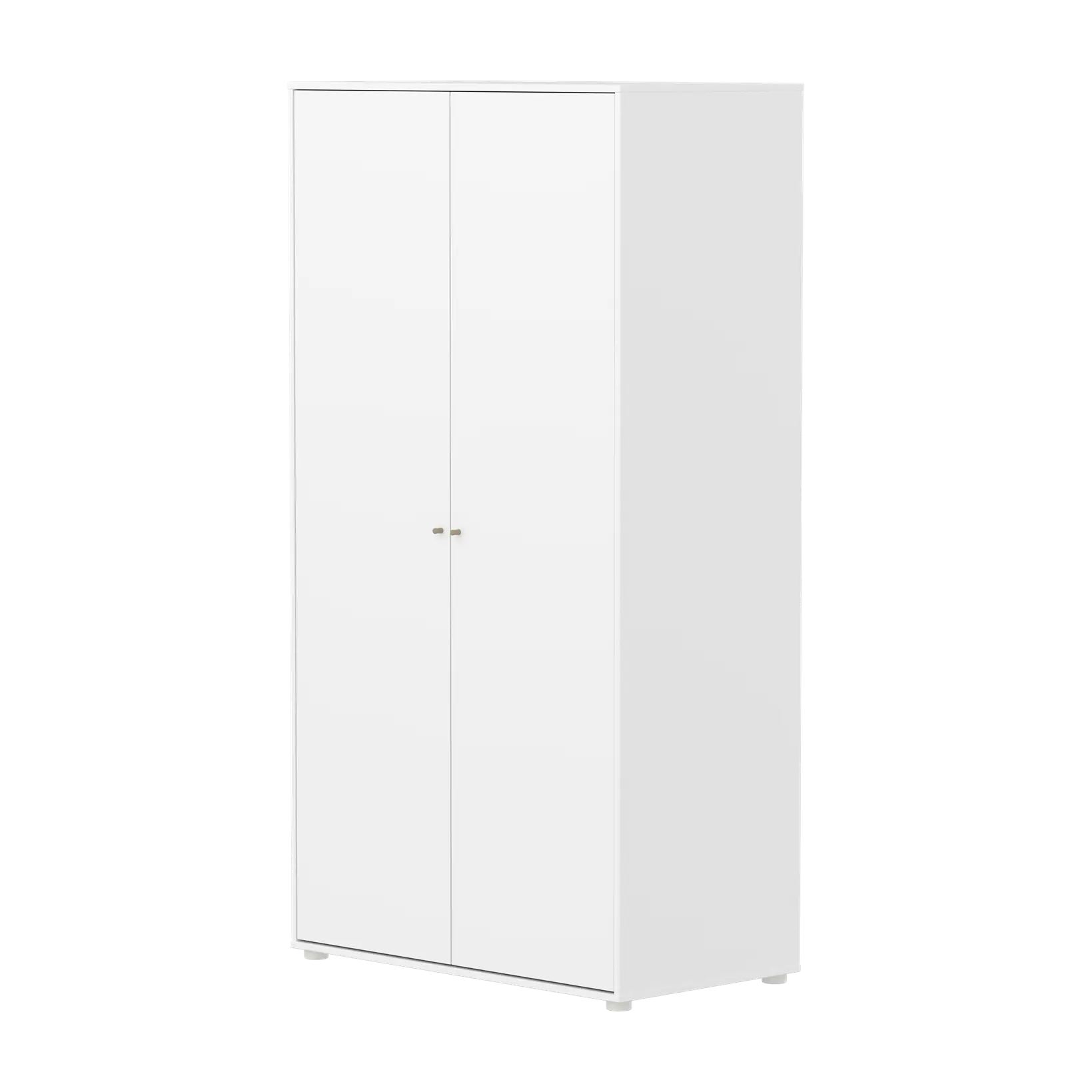 flexa-saga-kleiderschrank-2-t-ren-oat-griffe-wei image 1