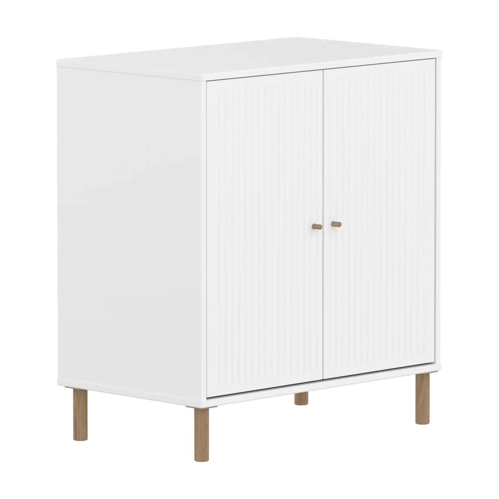flexa-saga-schrank-2-t-ren-mit-rillen-f-e-und-griffe-in-eiche-wei image 3