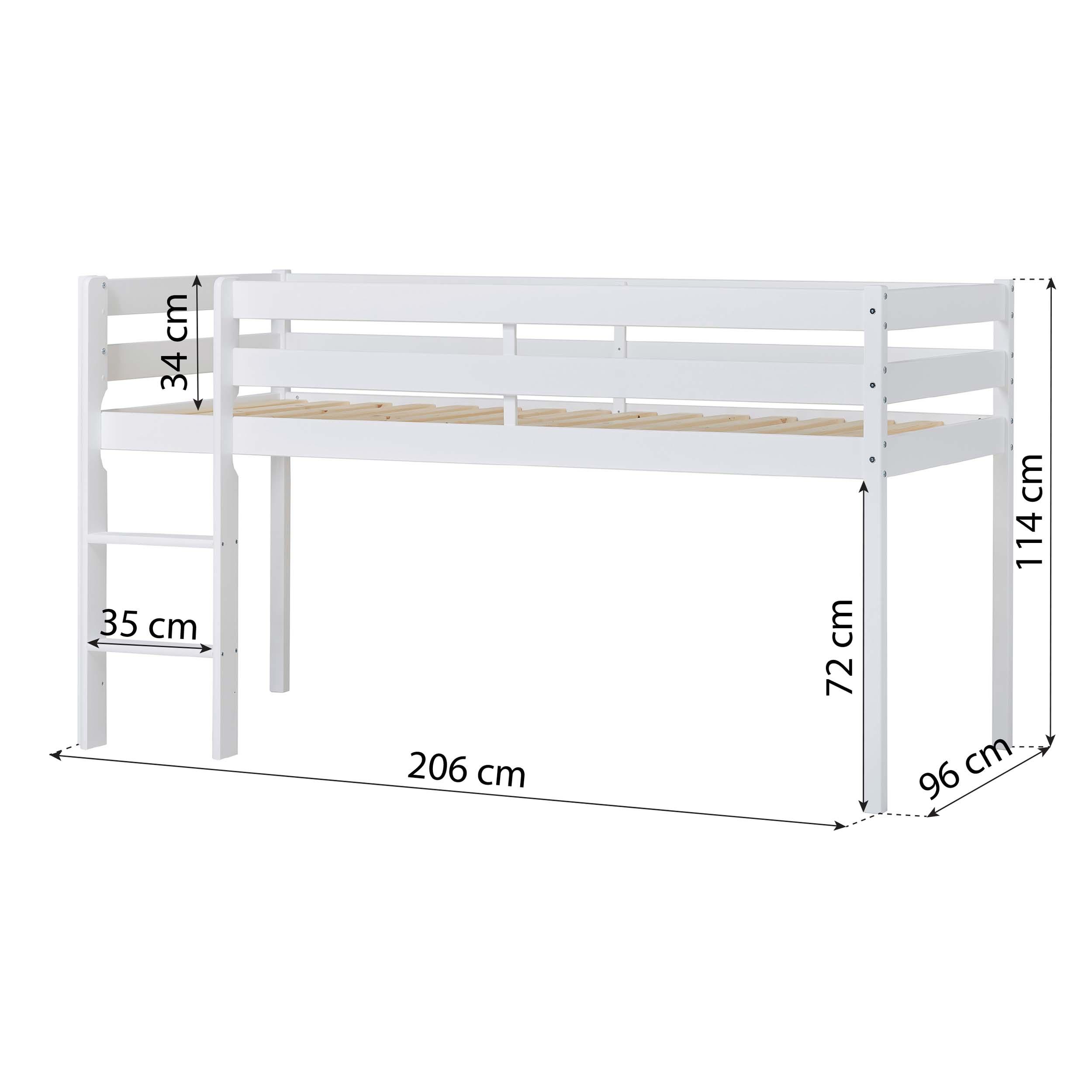hoppekids-eco-comfort-halbhochbett-90x200-mit-unicorn-bettvorhang image 8