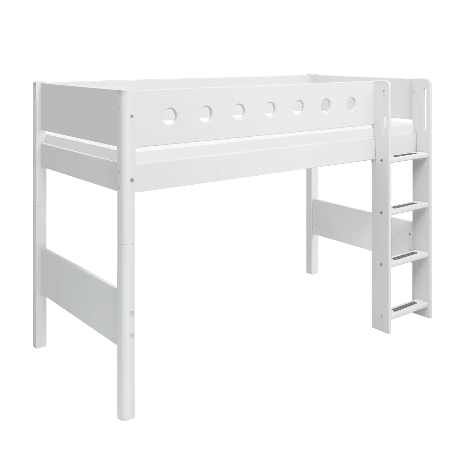 flexa-white-hochbett-143-cm-mit-leiter-und-absturzsicherung-90x200-cm-wei image 3