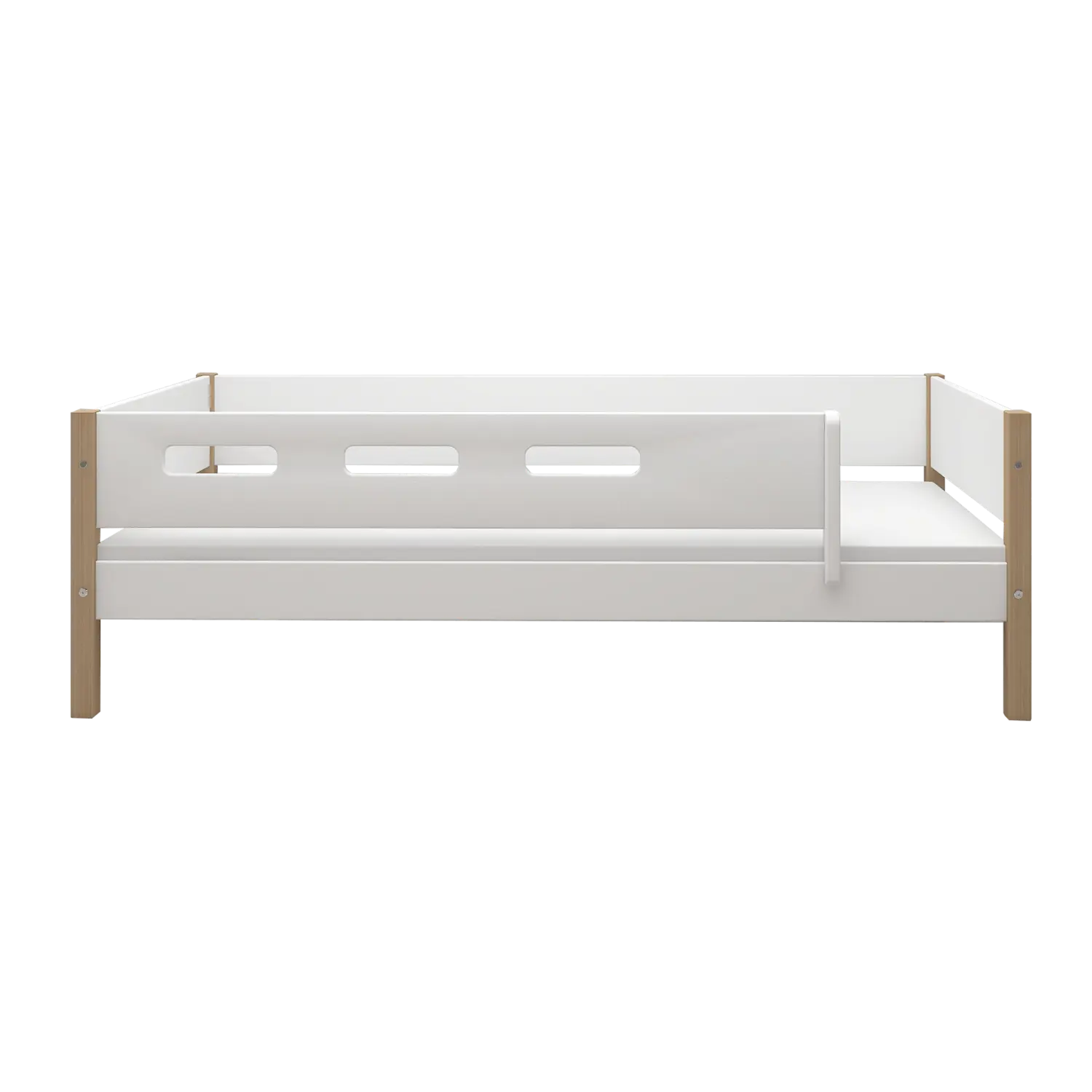 flexa-nor-einzelbett-mit-absturzsicherung-90x200-cm-wei-eiche image 2