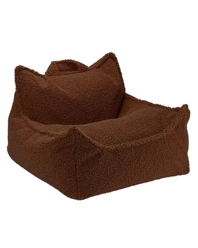 wigiwama-warm-hazel-sitzsack-original-beanbag-kindersessel-teddy-dunkelbraun image 1