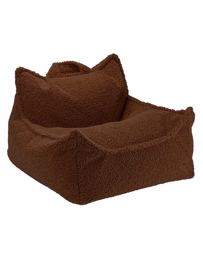 wigiwama-warm-hazel-sitzsack-original-beanbag-kindersessel-teddy-dunkelbraun image 1
