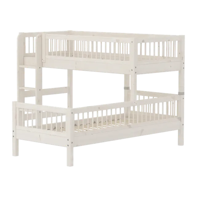 flexa-classic-etagenbett-143-cm-90x200-cm-mit-leiter-und-absturzsicherung-wei image 1