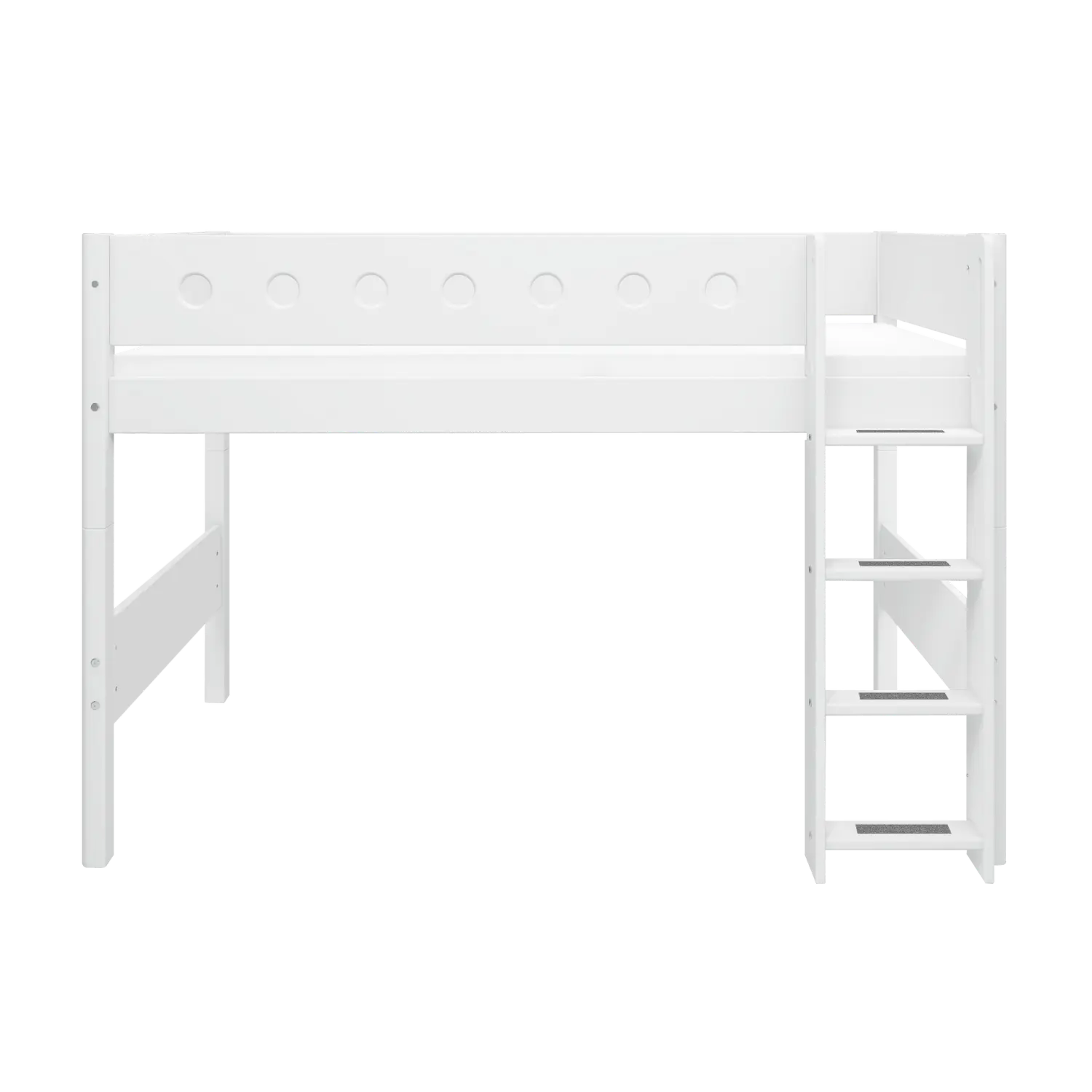 flexa-white-hochbett-143-cm-mit-leiter-und-absturzsicherung-90x200-cm-wei image 2