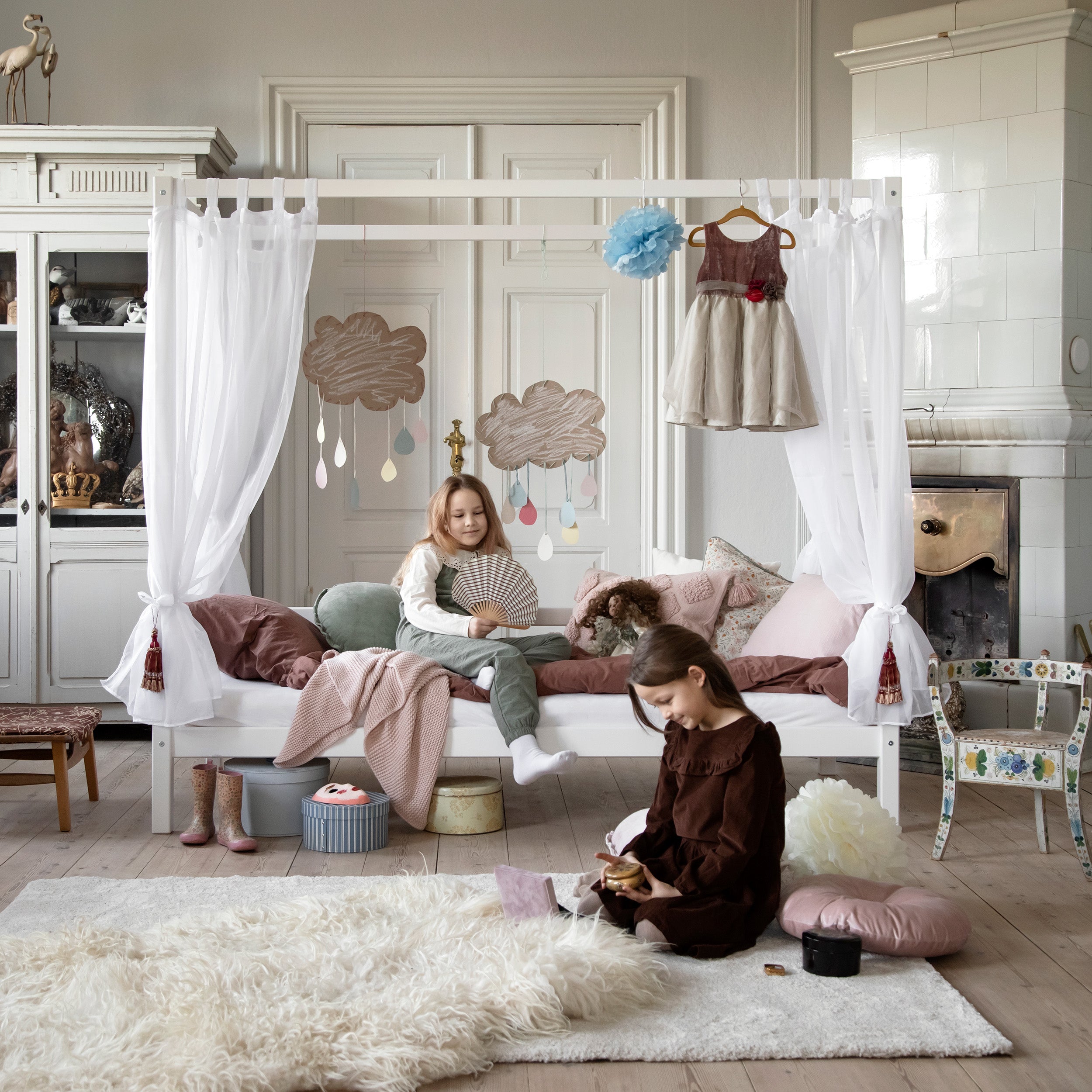 hoppekids-eco-dream-himmelbett-70x160-mit-betthimmel-und-matratze image 5