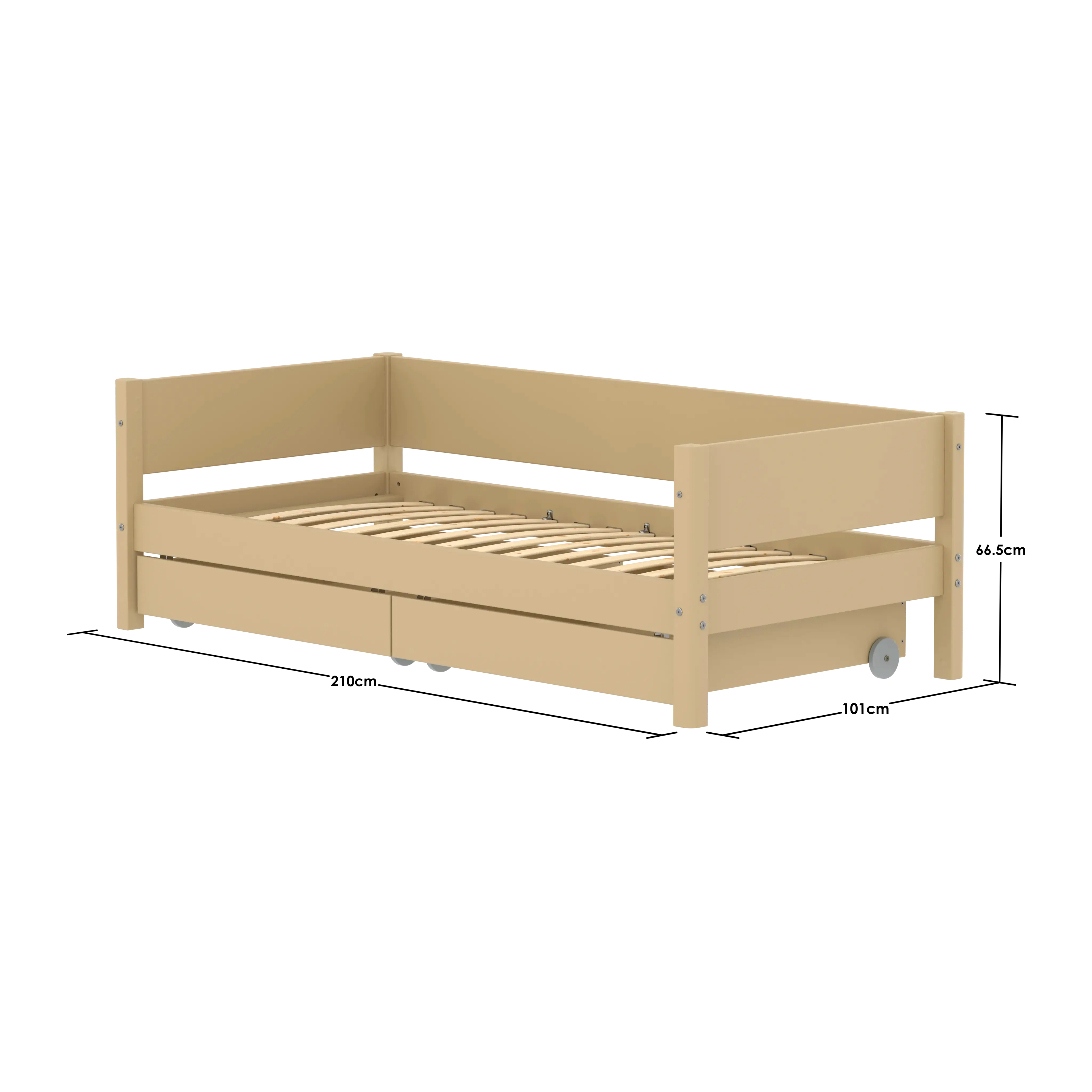 flexa-white-einzelbett-mit-schubladen-90x200-cm-sand image 4