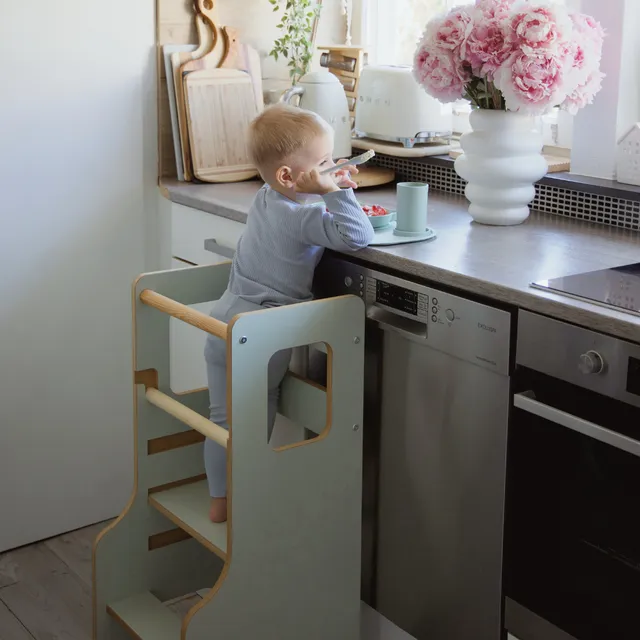 meowbaby-montessori-k-chenhelfer-lernturm-solid image 1