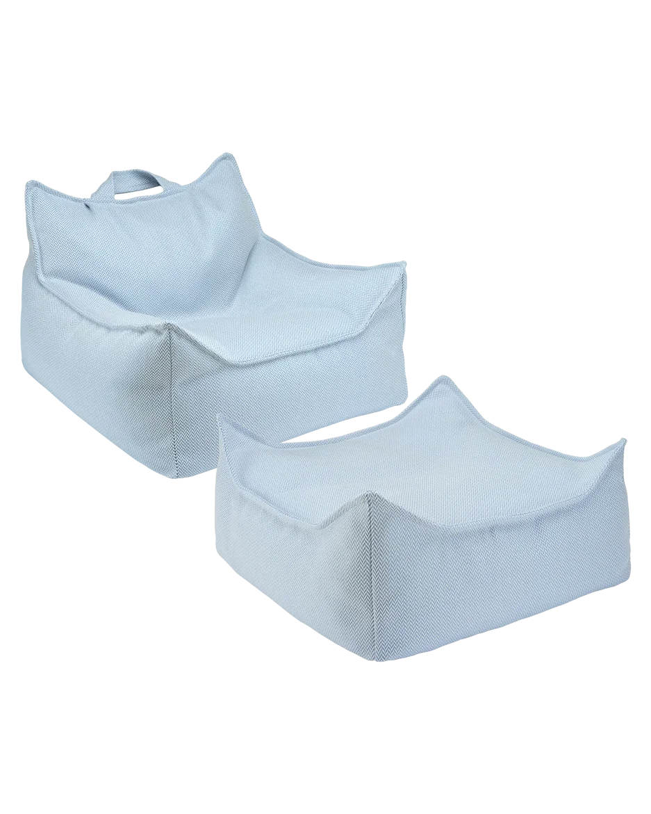 wigiwama-azure-outdoor-sitzsack-ottoman-set image 1