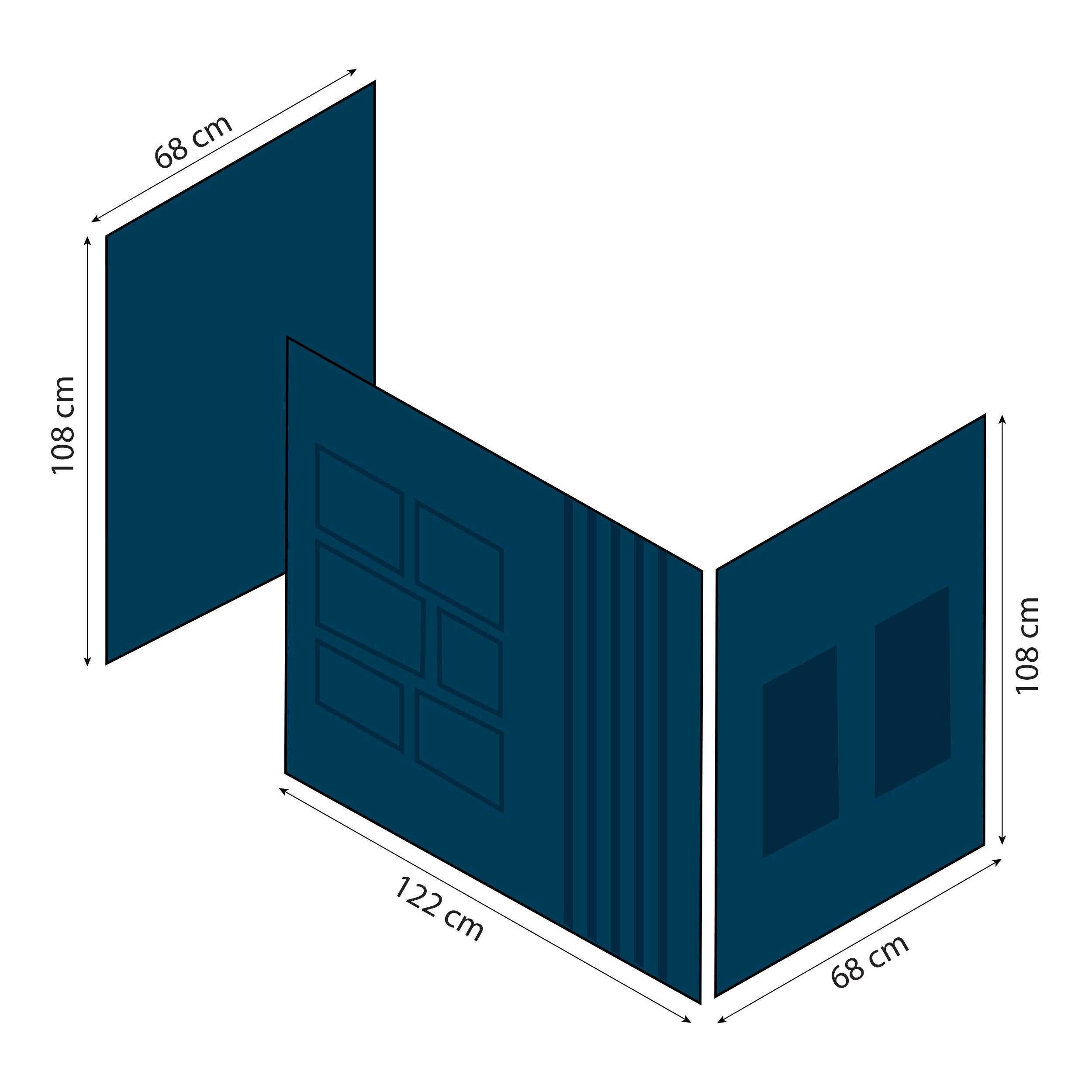 hoppekids-eco-luxury-mittelhohes-bett-mit-blauem-creator-bettvorhang image 4