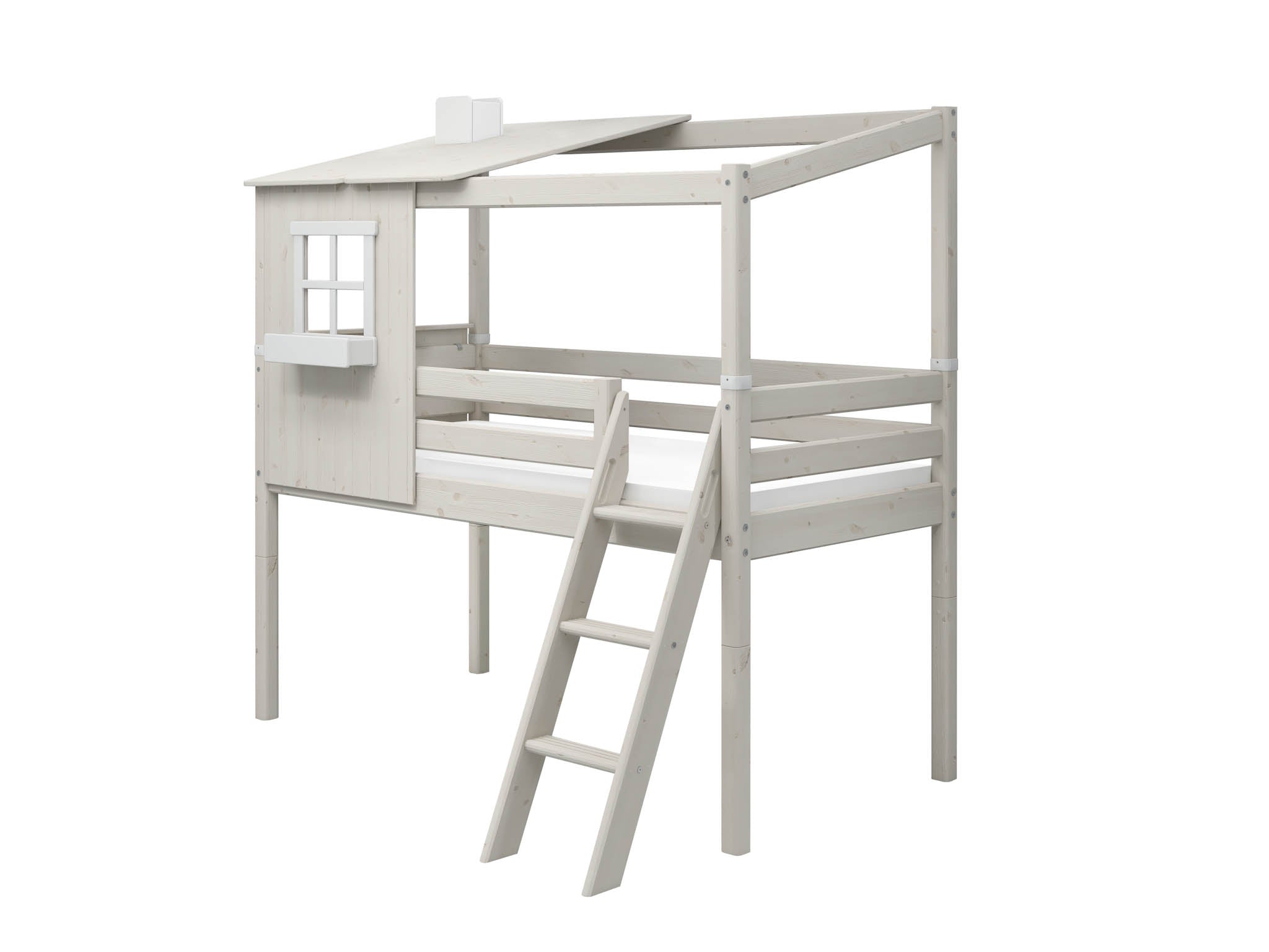 flexa-classic-1-2-haus-f-r-einzel-und-spielbett-120-cm-wei image 3