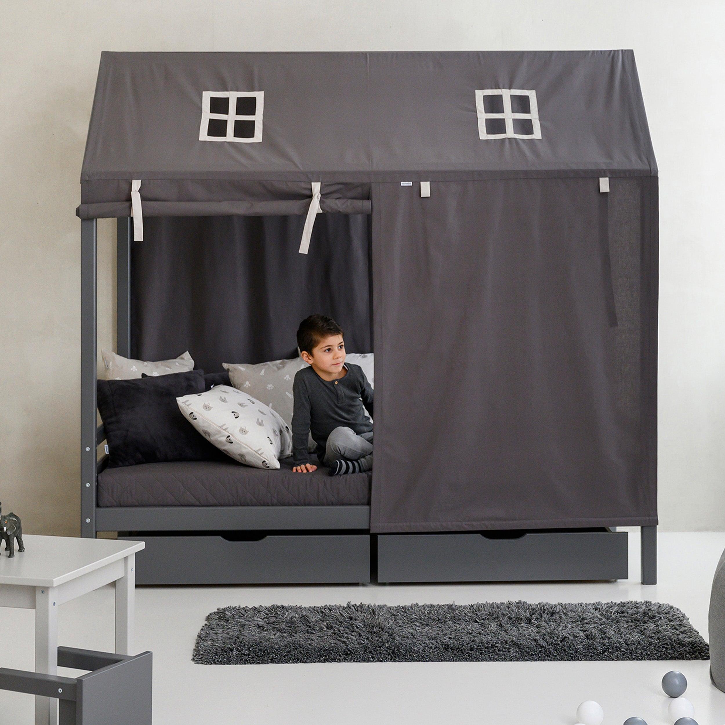 hoppekids-pets-bettvorhang-granite-grey-f-r-hausbett image 6